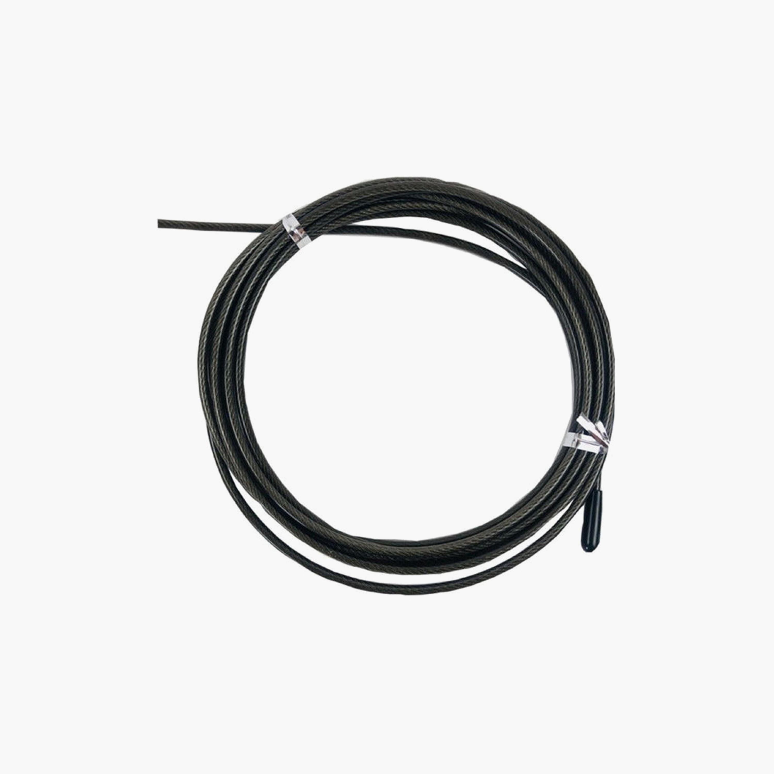 Adjustable Steel Skipping Rope, 300 cm - Black-sports-gear-gym-image-3