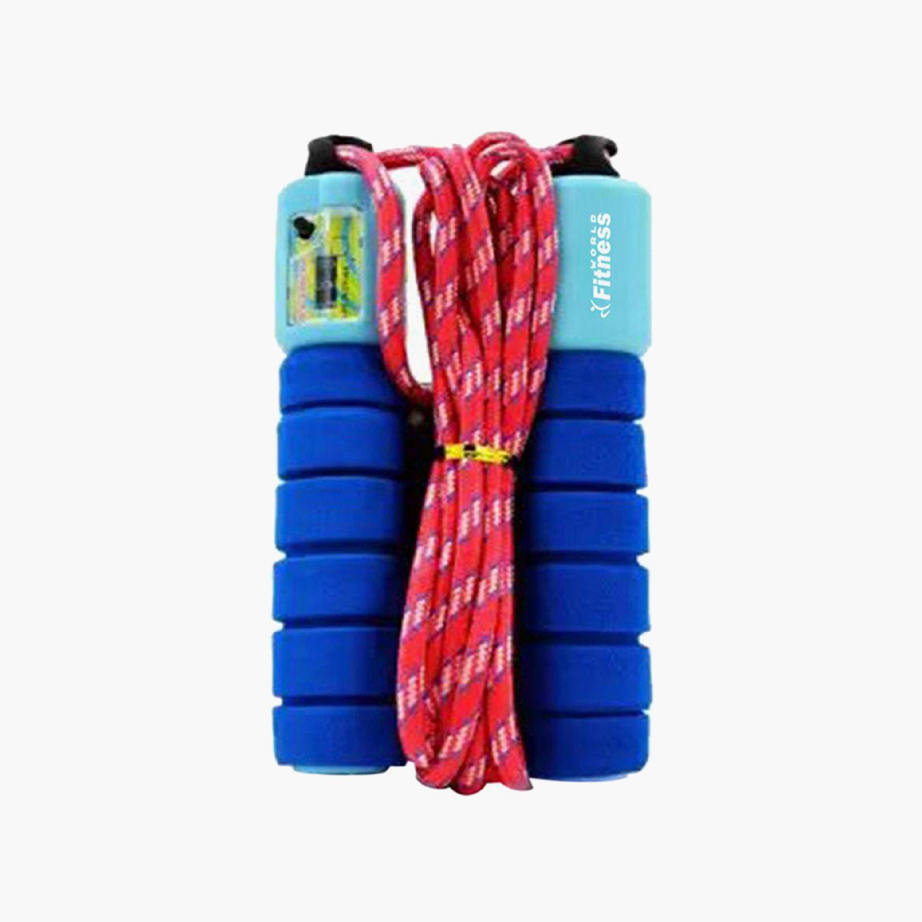 Skipping Rope - Blue and Red-sports-gear-gym-image-1