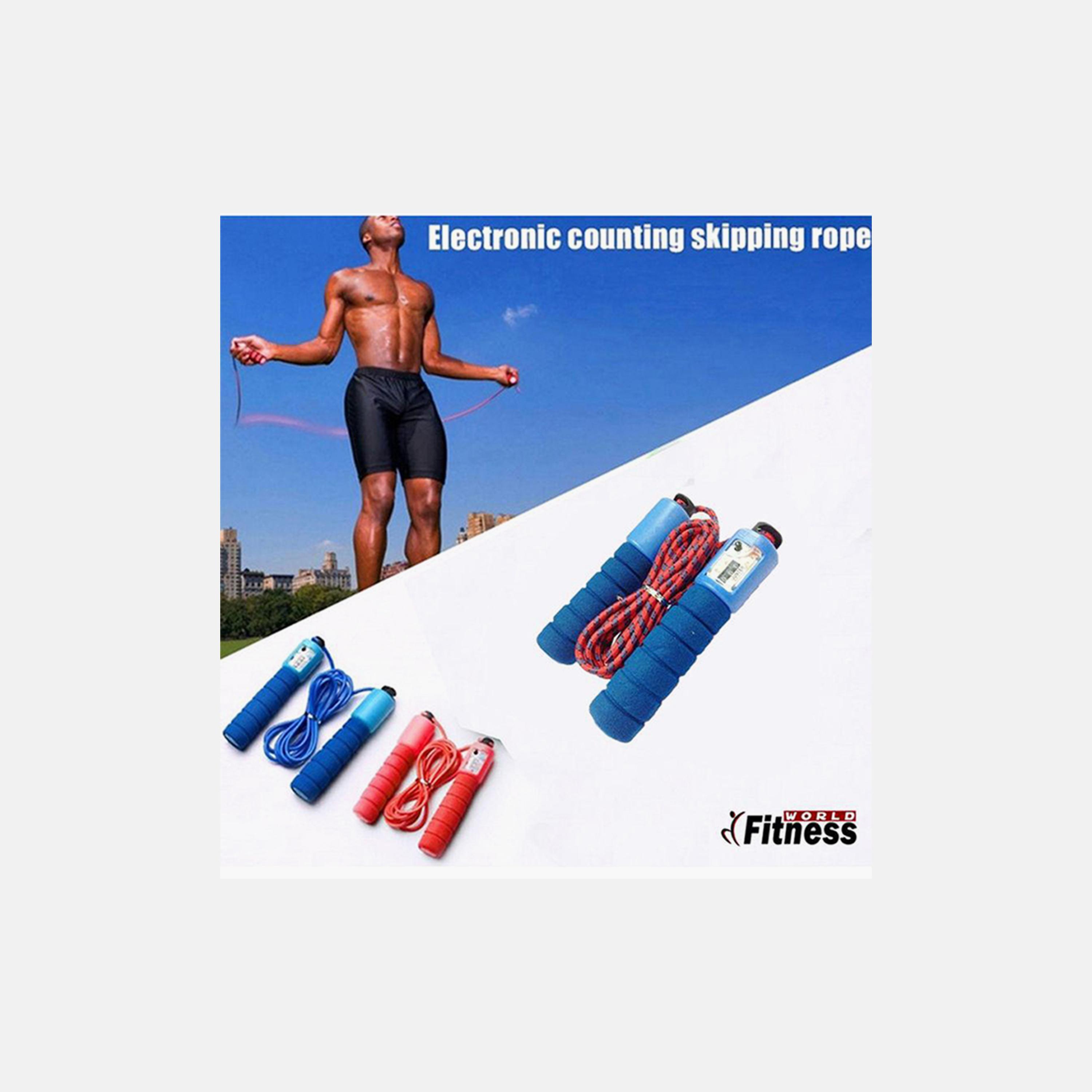 Skipping Rope - Blue and Red-sports-gear-gym-image-2