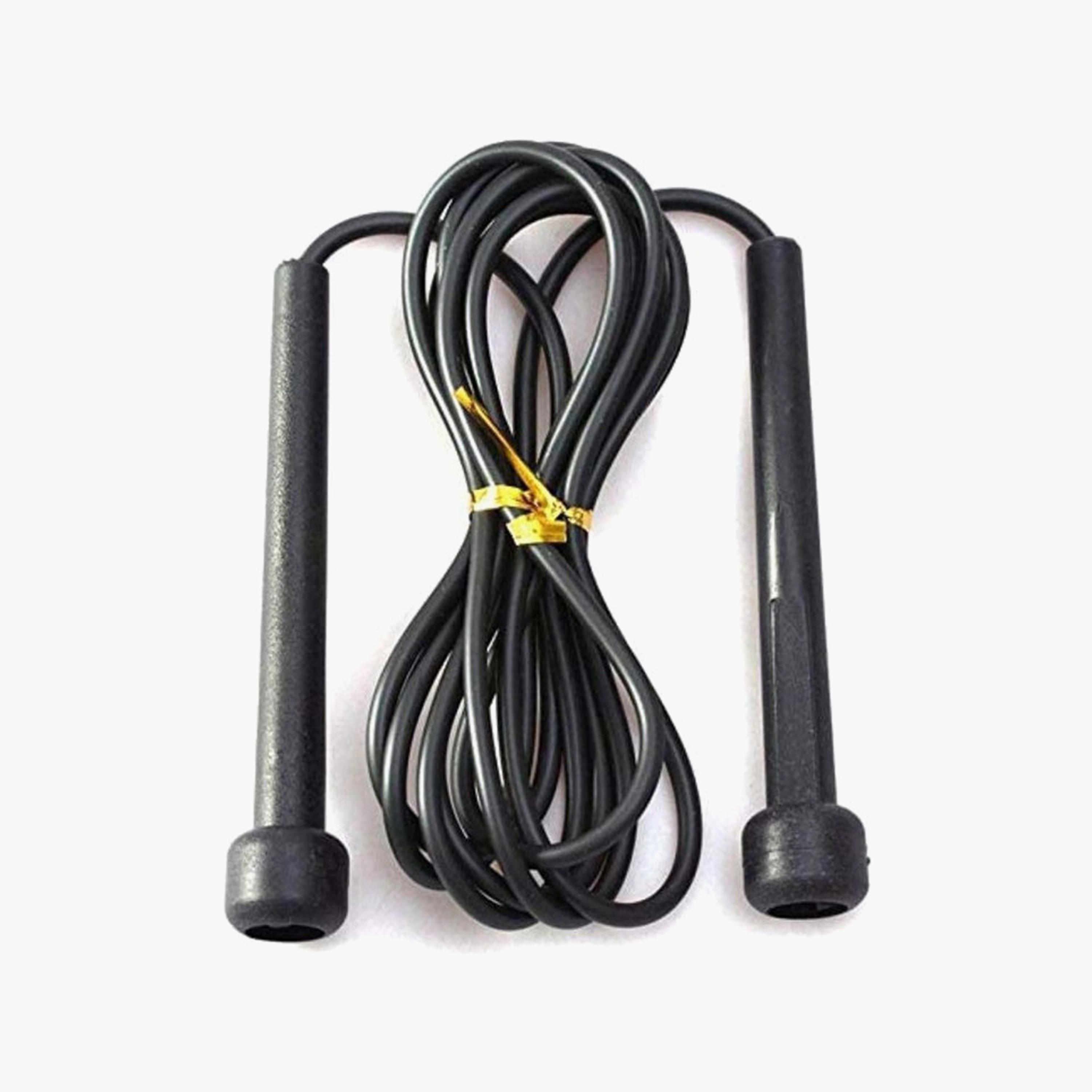 Jumping Rope, 2.6 Meter - Black-sports-gear-gym-image-1