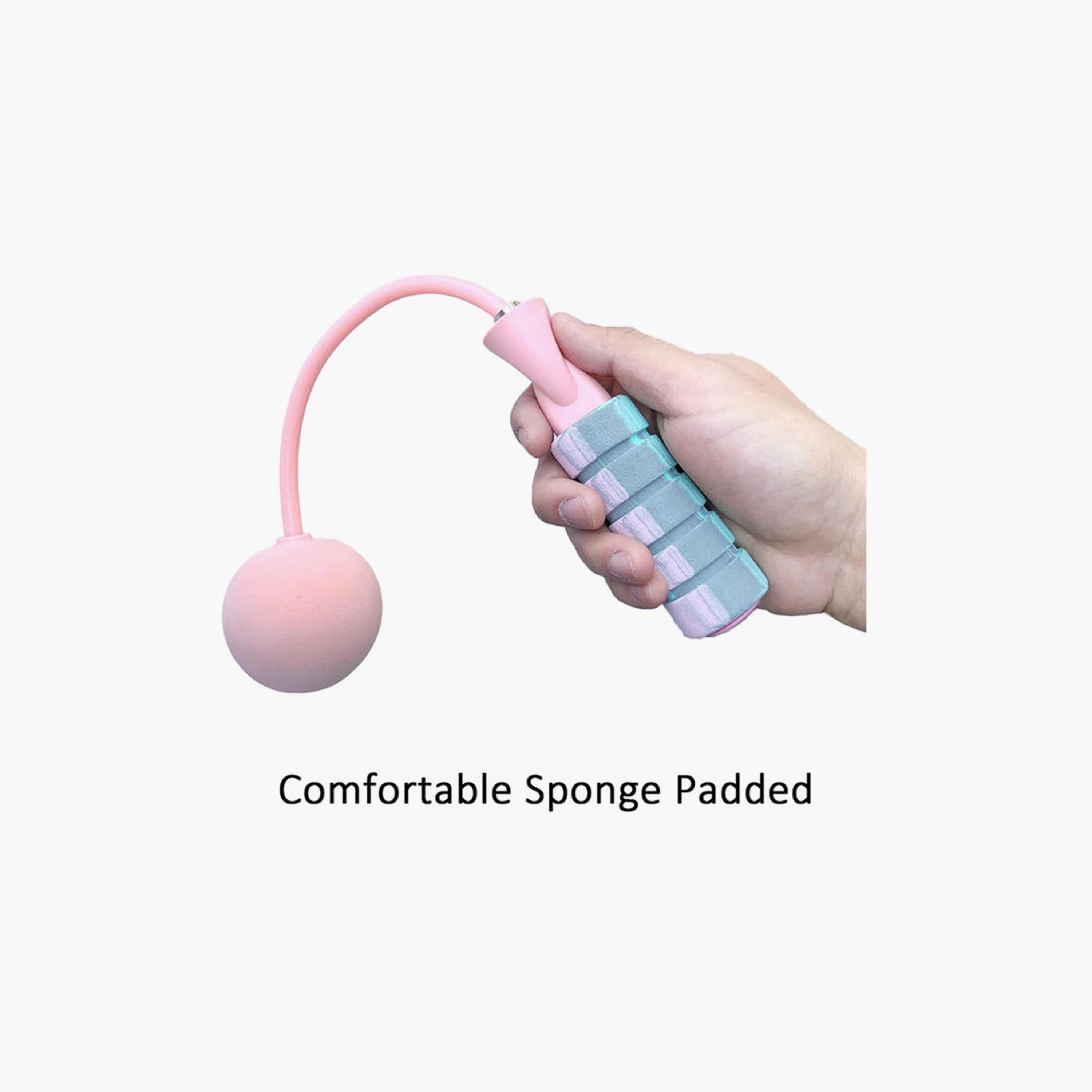 Jump Rope with Two Balls - Pink-sports-gear-gym-image-3