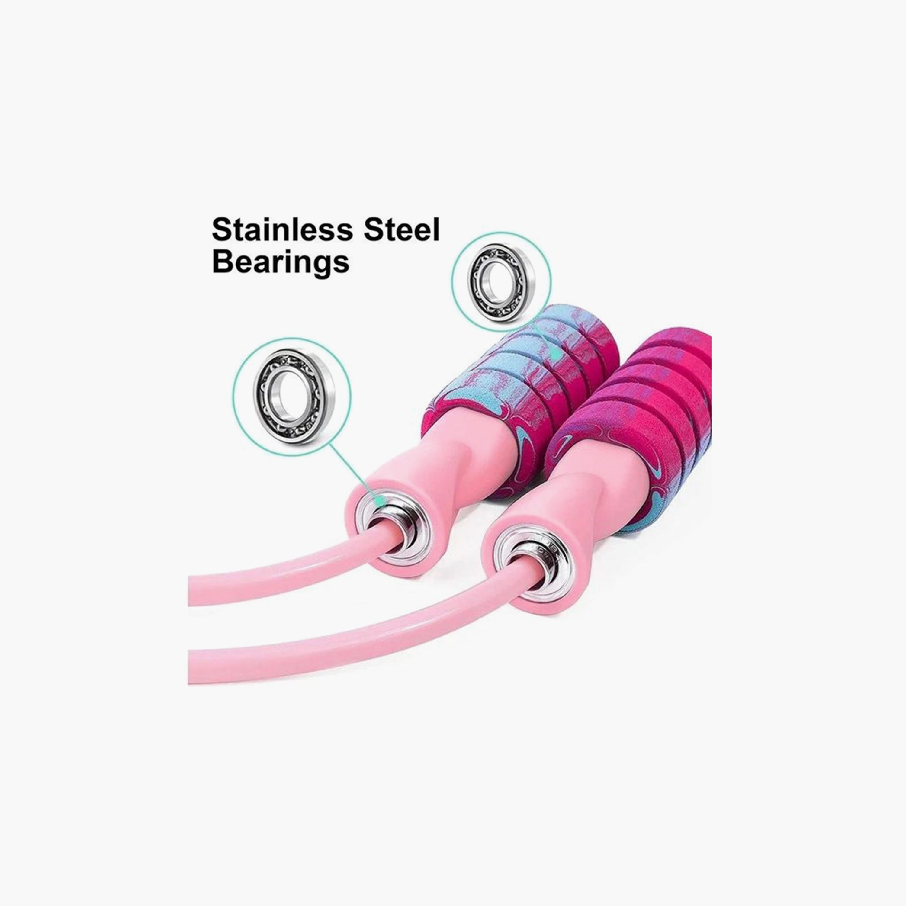 Jump Rope with Two Balls - Pink-sports-gear-gym-image-4