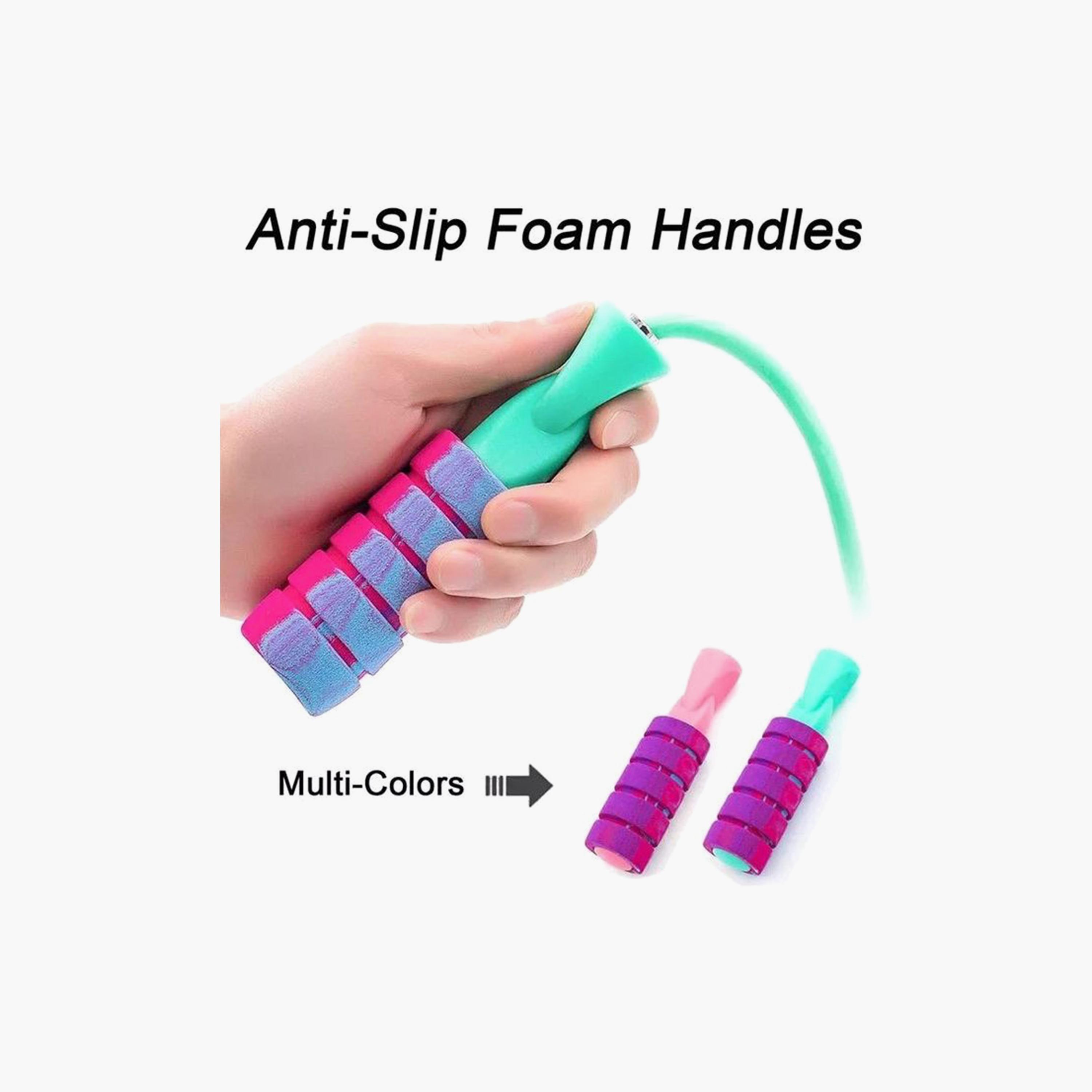 Jump Rope with Two Balls - Blue-sports-gear-gym-image-4