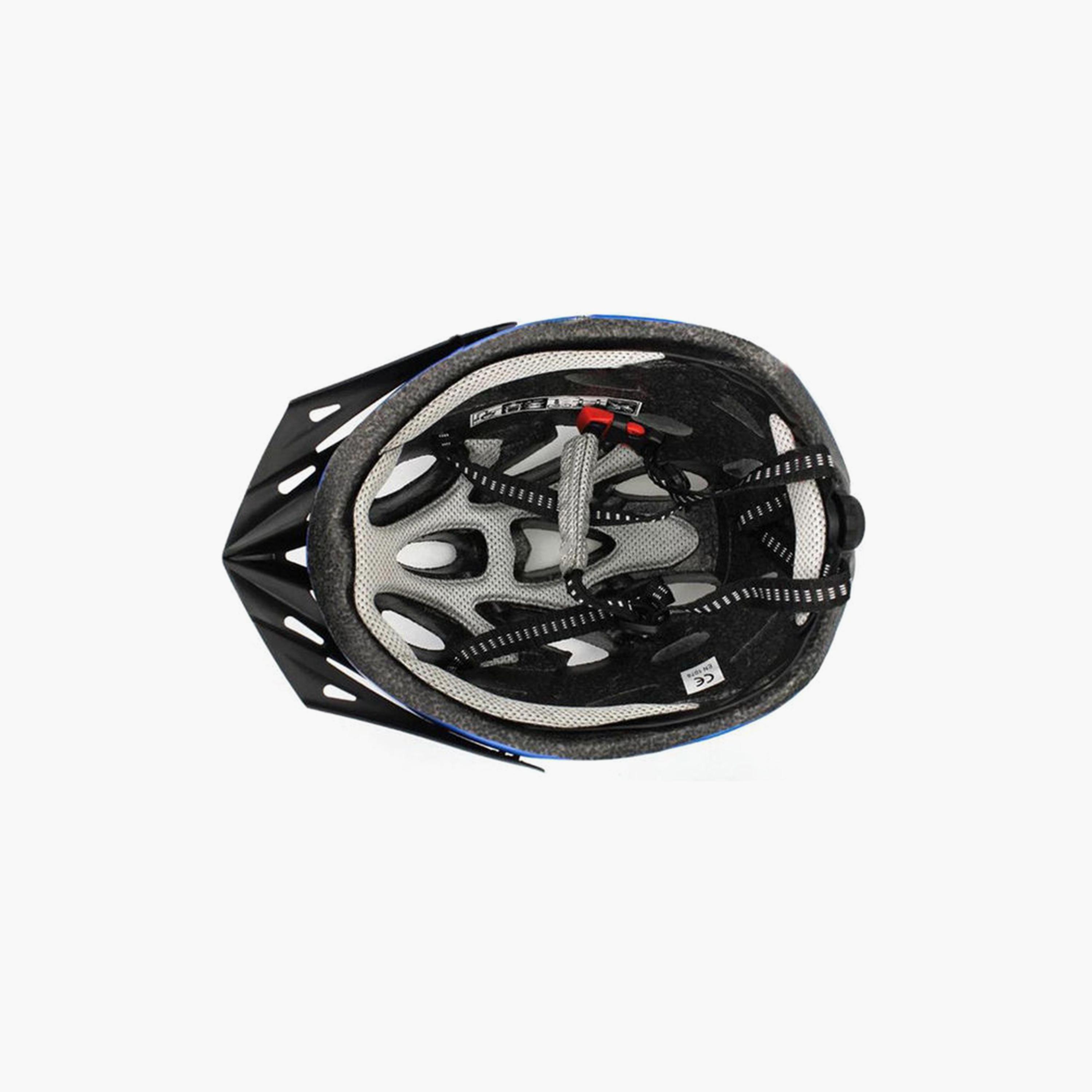 Mountain Cycling Bicycle Helmet - Blue and White-sports-gear-gym-image-3
