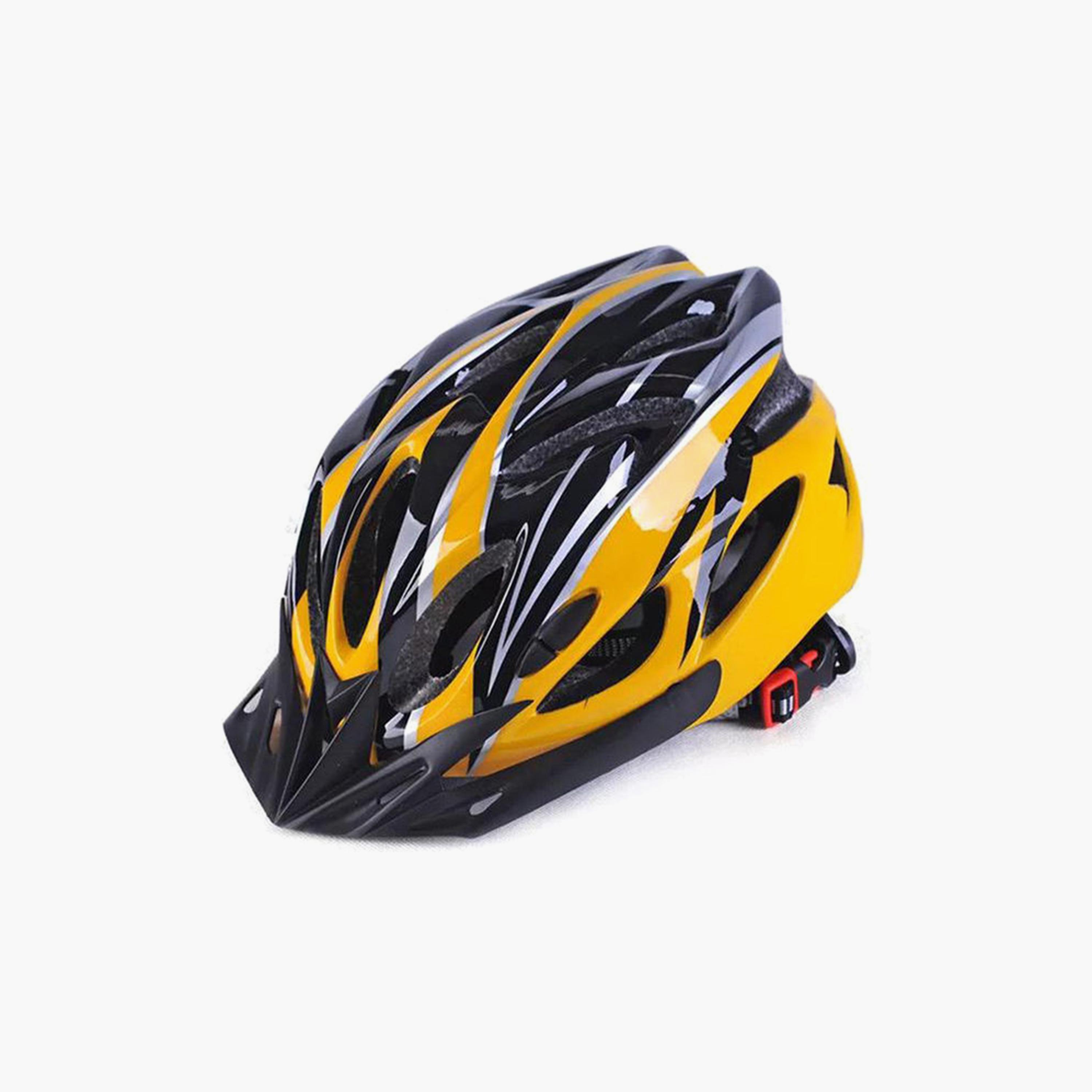 Mountain Cycling Bicycle Helmet - Yellow and Black-sports-gear-gym-image-1