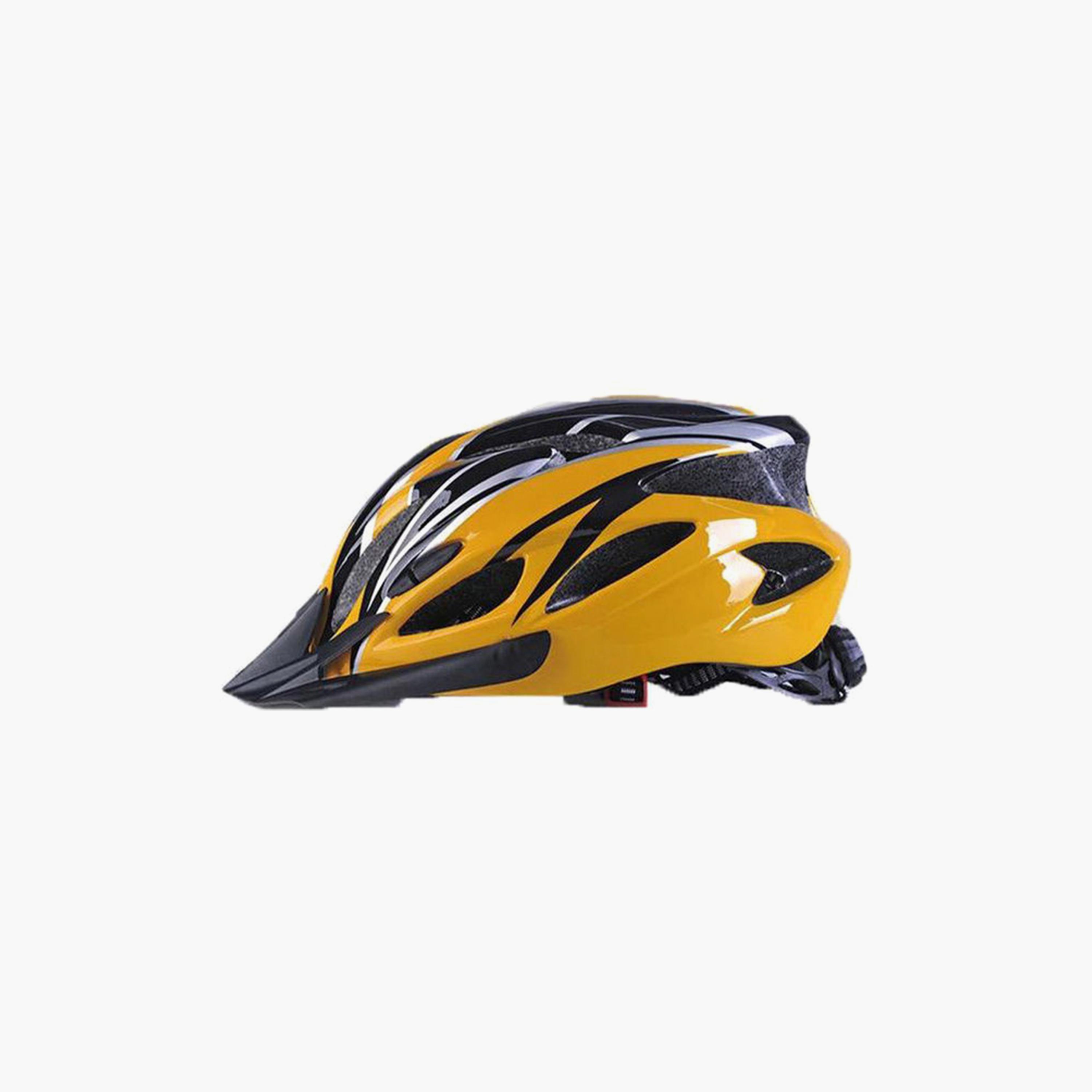Mountain Cycling Bicycle Helmet - Yellow and Black-sports-gear-gym-image-2