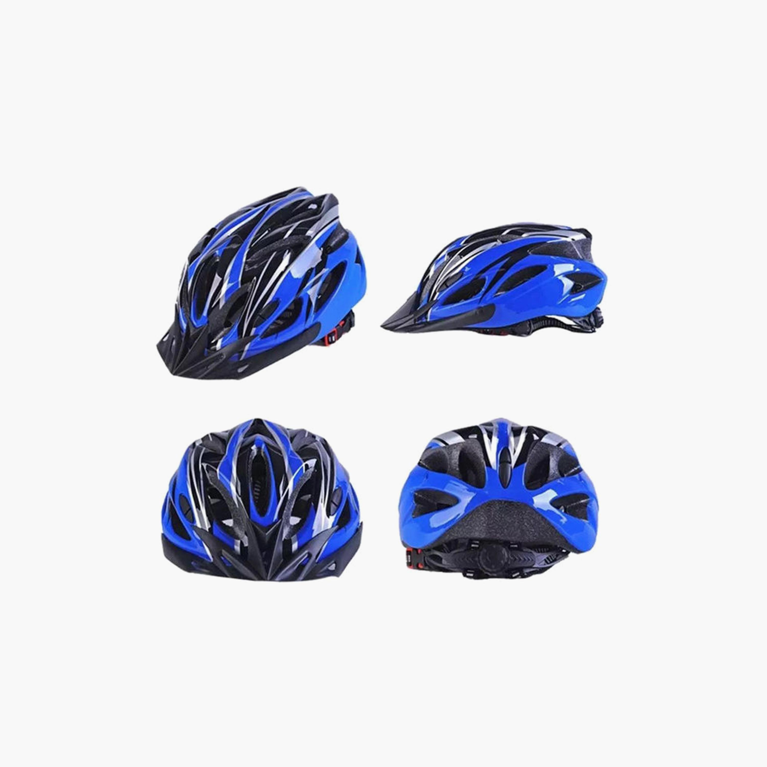 Mountain Cycling Bicycle Helmet - Blue and Black-sports-gear-gym-image-2