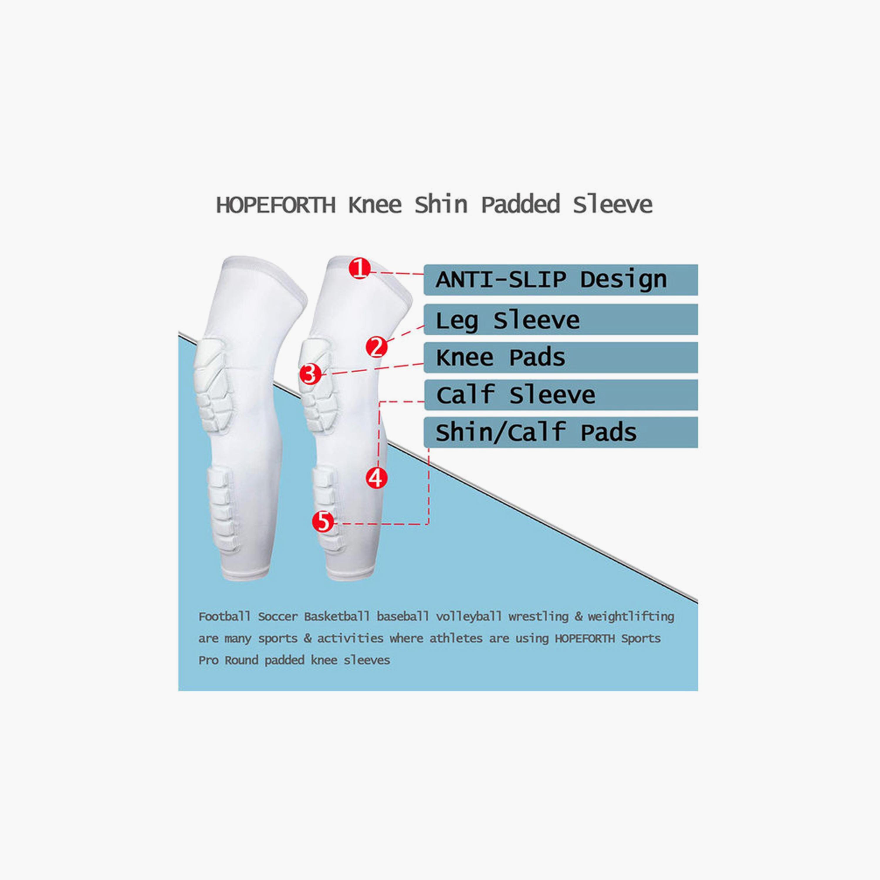 Protective Knee Pad, 40 x 53 x 20 cm - White-sports-gear-supports-image-4