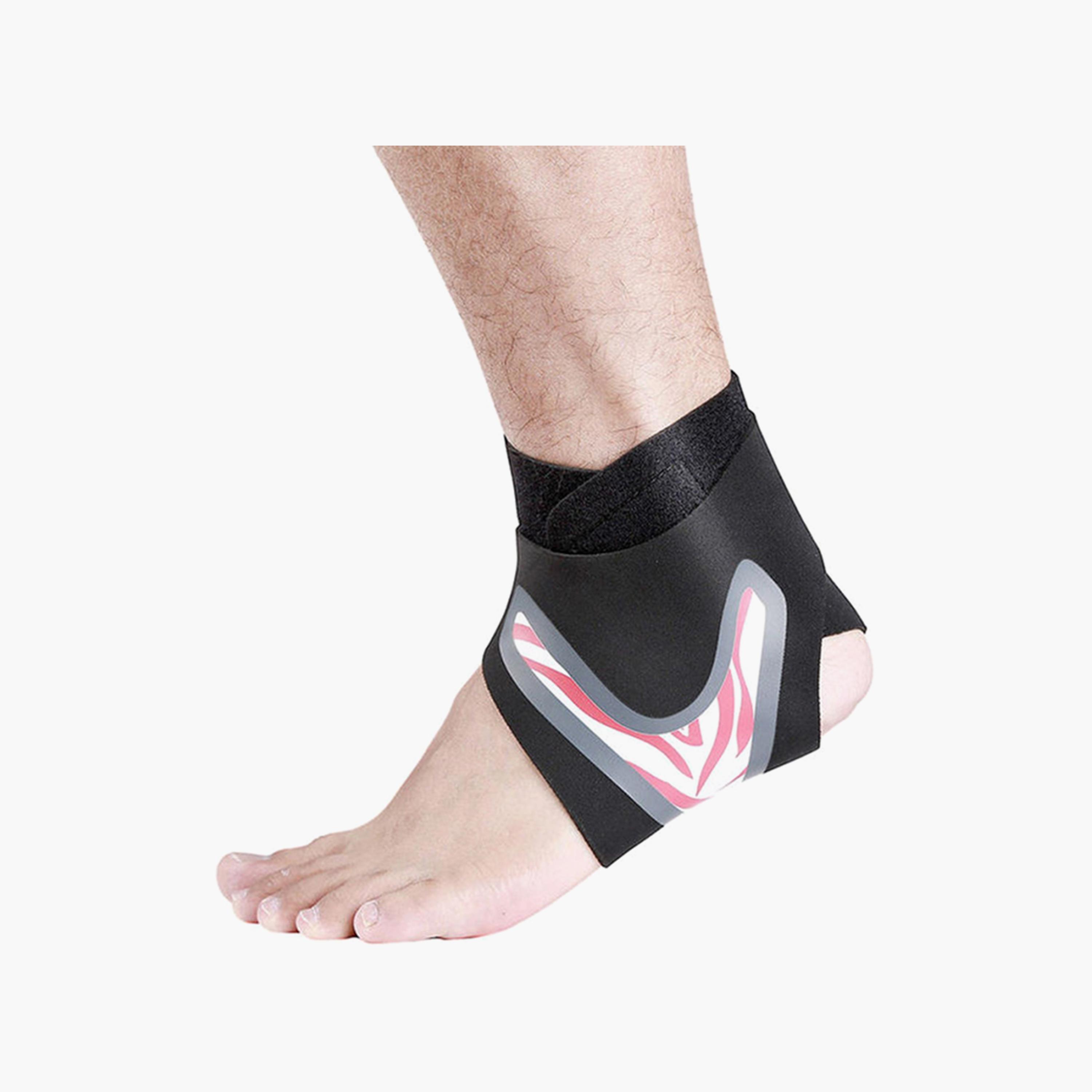 Pair of Ankle Support Brace Foot Bandage, 15 x 5 x 10 cm - Black-sports-gear-supports-image-1