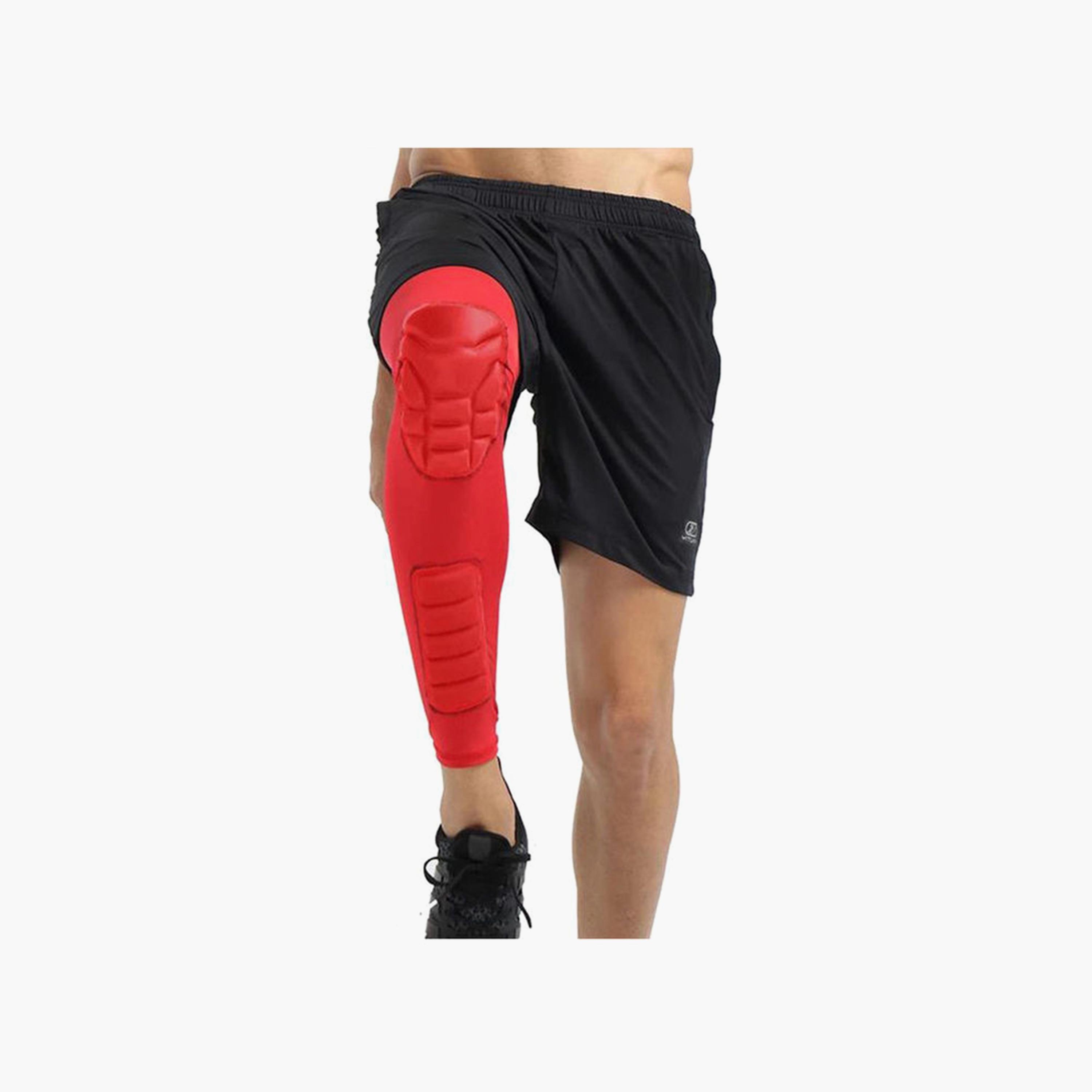 Protective Knee Pad Long Leg Sleeve Brace, 48 x 55 x 24 cm - Red-sports-gear-supports-image-3