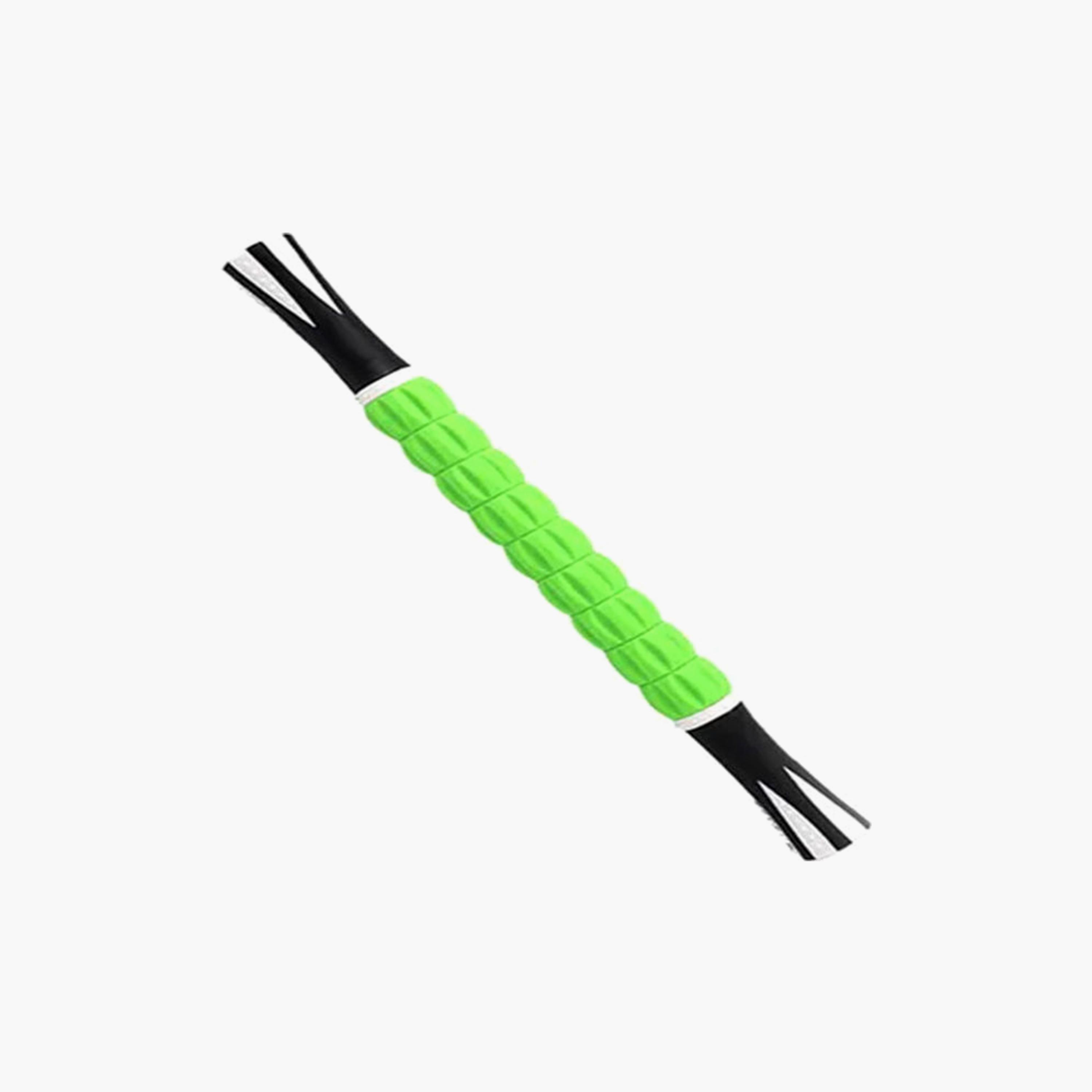 Portable Body Relaxation Massage Stick Roller One Size - Green and Black-sports-gear-gym-image-1