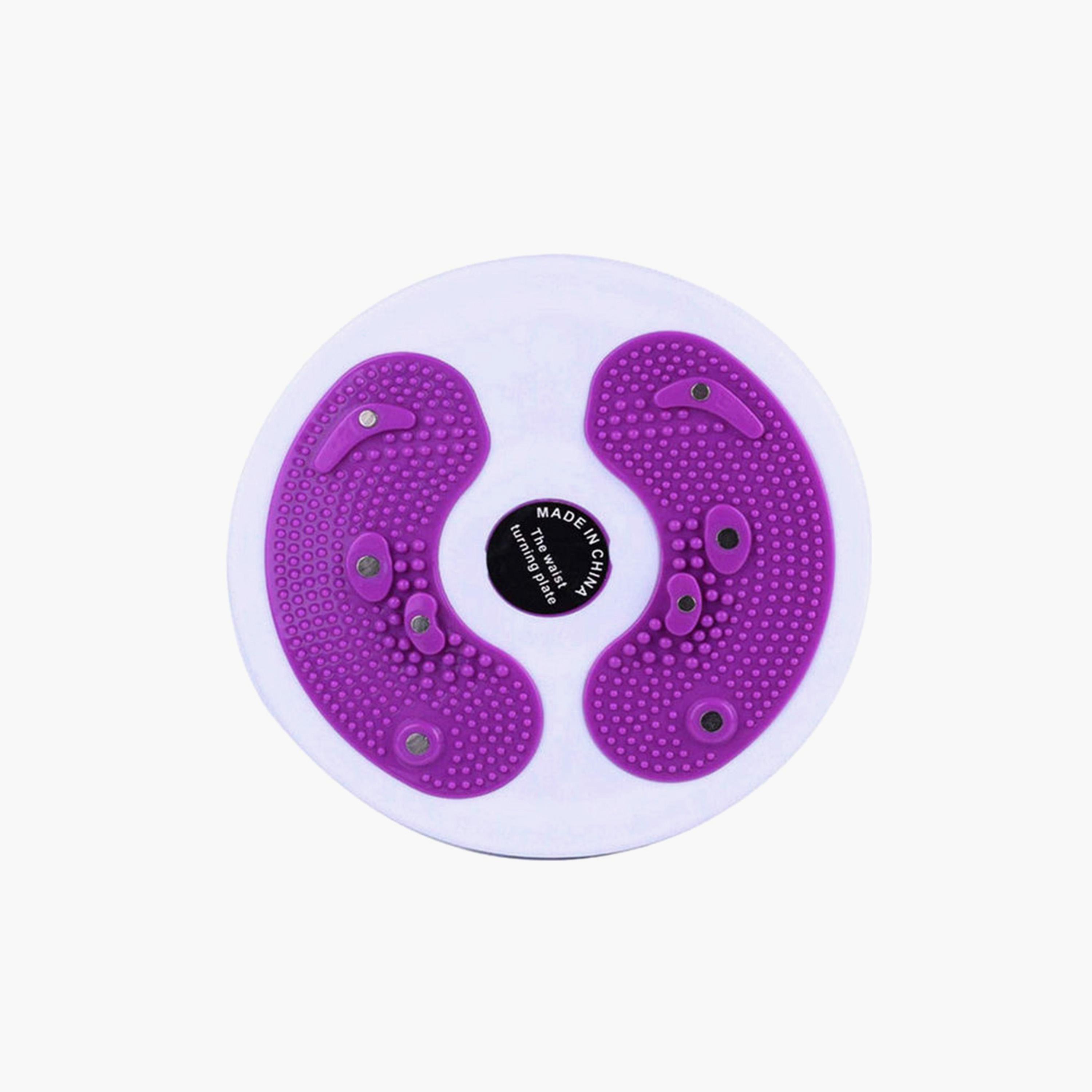 Twisting Waist Disc, 23 x 23 x 12 cm - Purple and White-sports-gear-gym-image-1