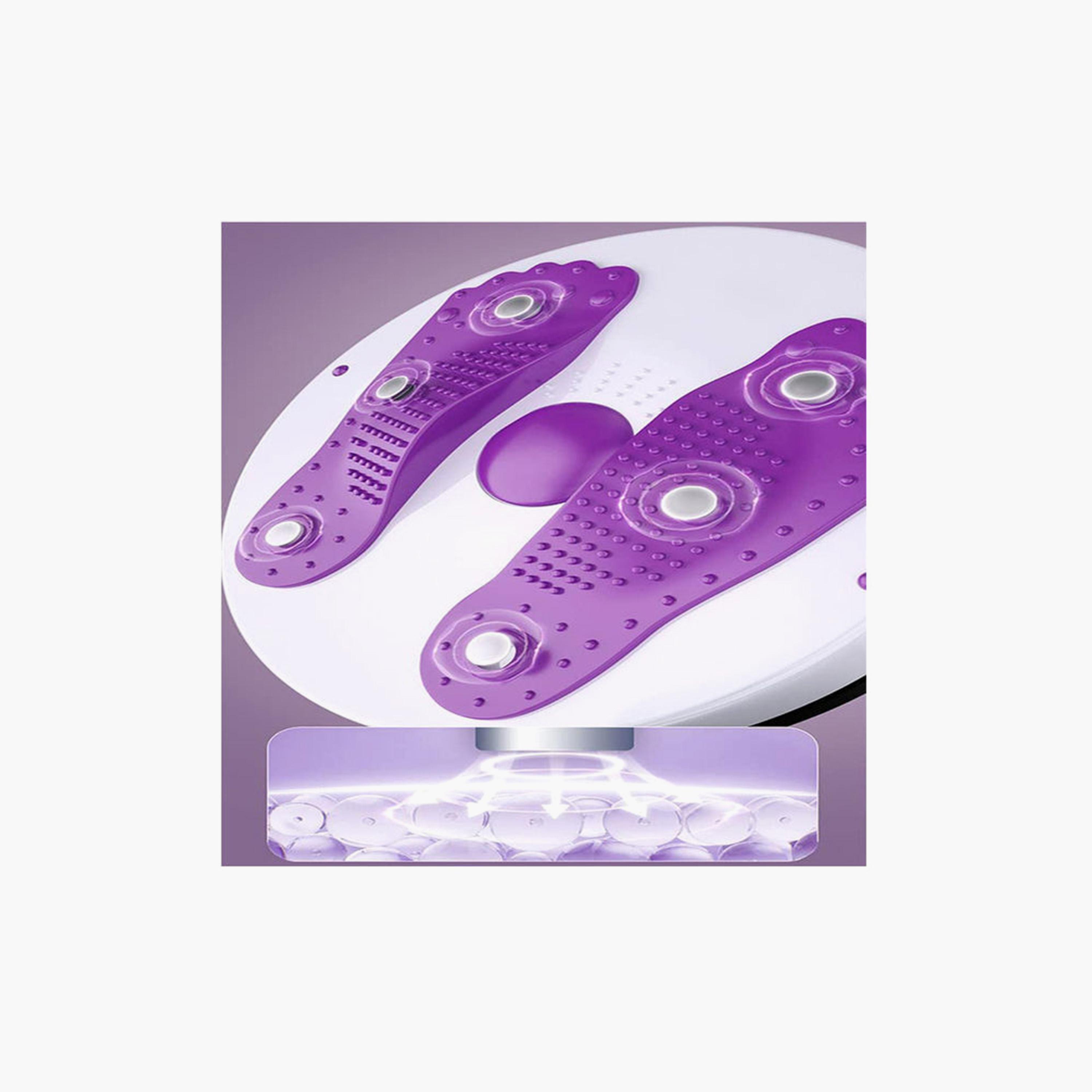 Twisting Waist Disc, 23 x 23 x 12 cm - Purple and White-sports-gear-gym-image-2