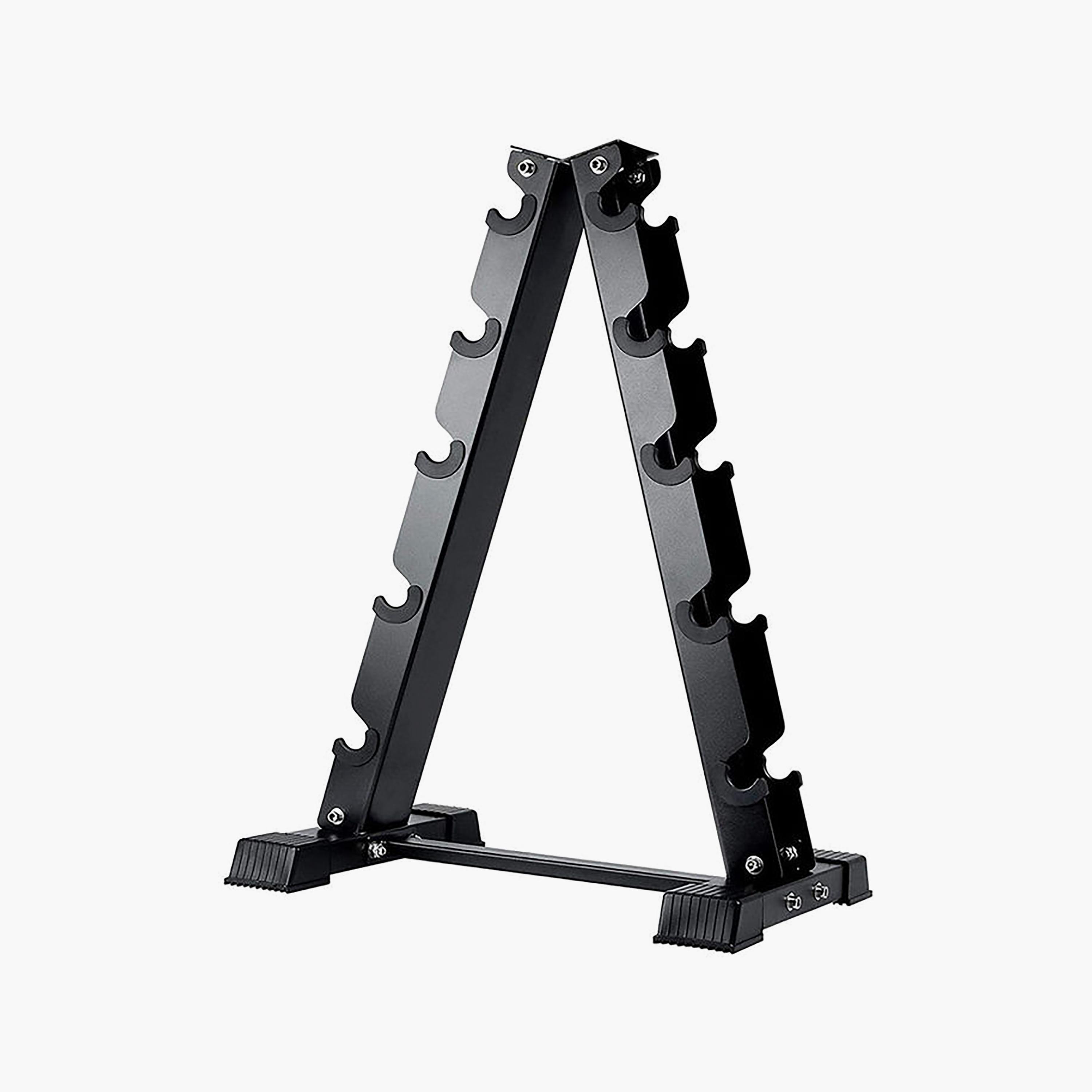 A-Frame Dumbbell Rack, 67 x 79 cm - Black-sports-gear-gym-image-1