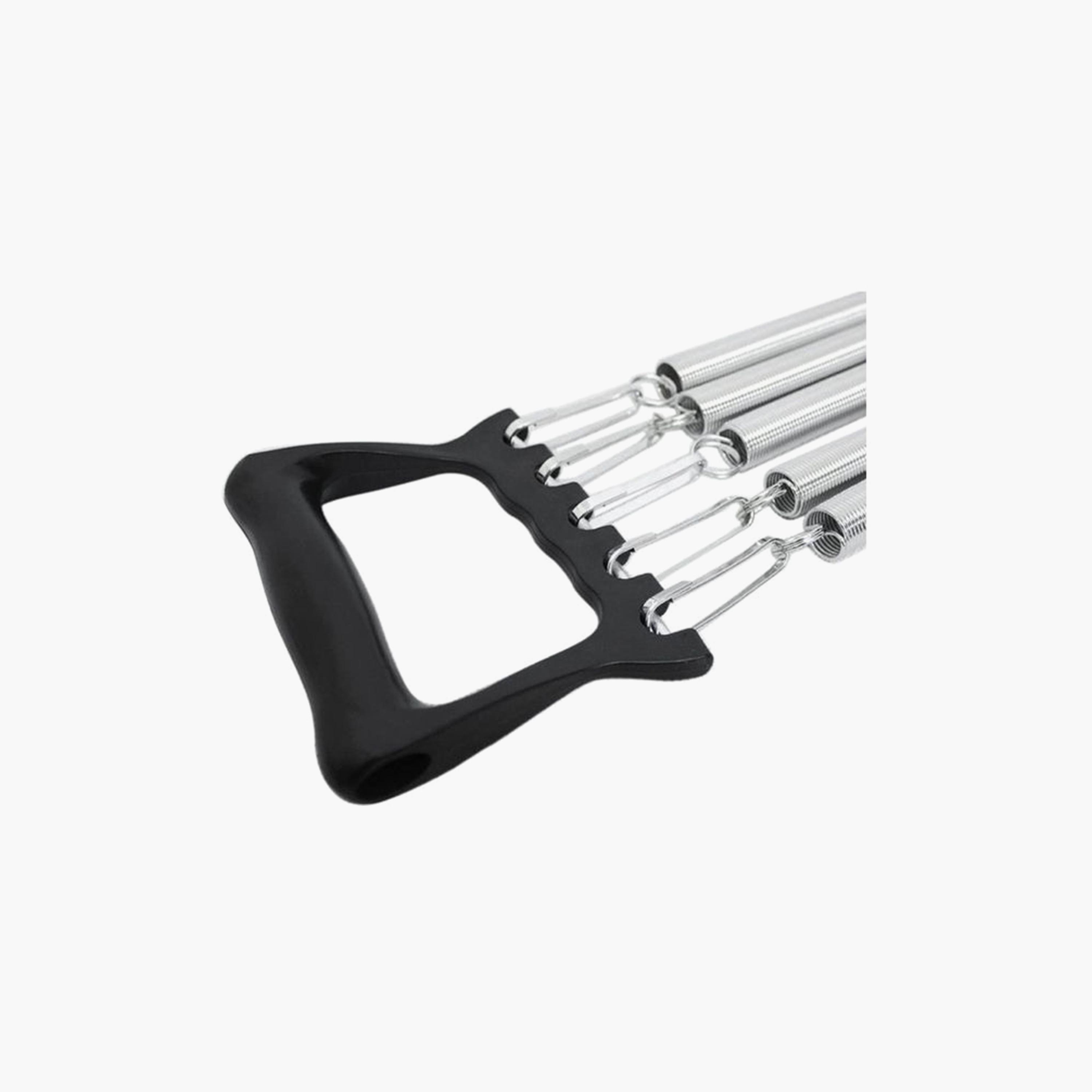 Chest Expander, 4.5 x 21 x 0.75 inch - Silver and Black-sports-gear-gym-image-2