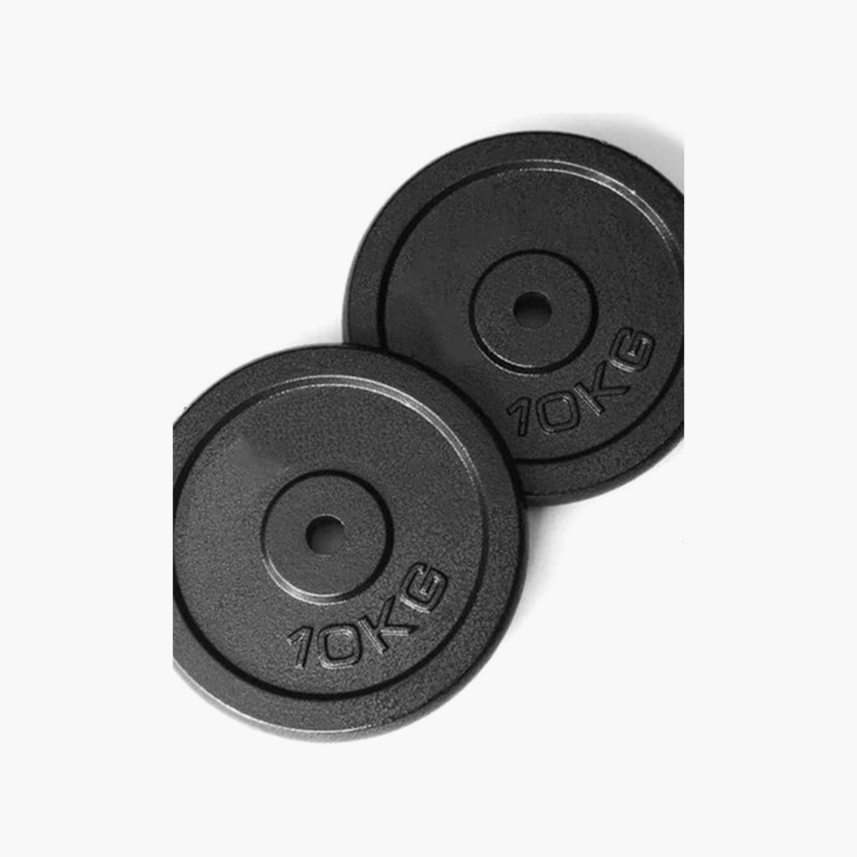 Dumbbell Weight Plate - Black-sports-gear-gym-image-3