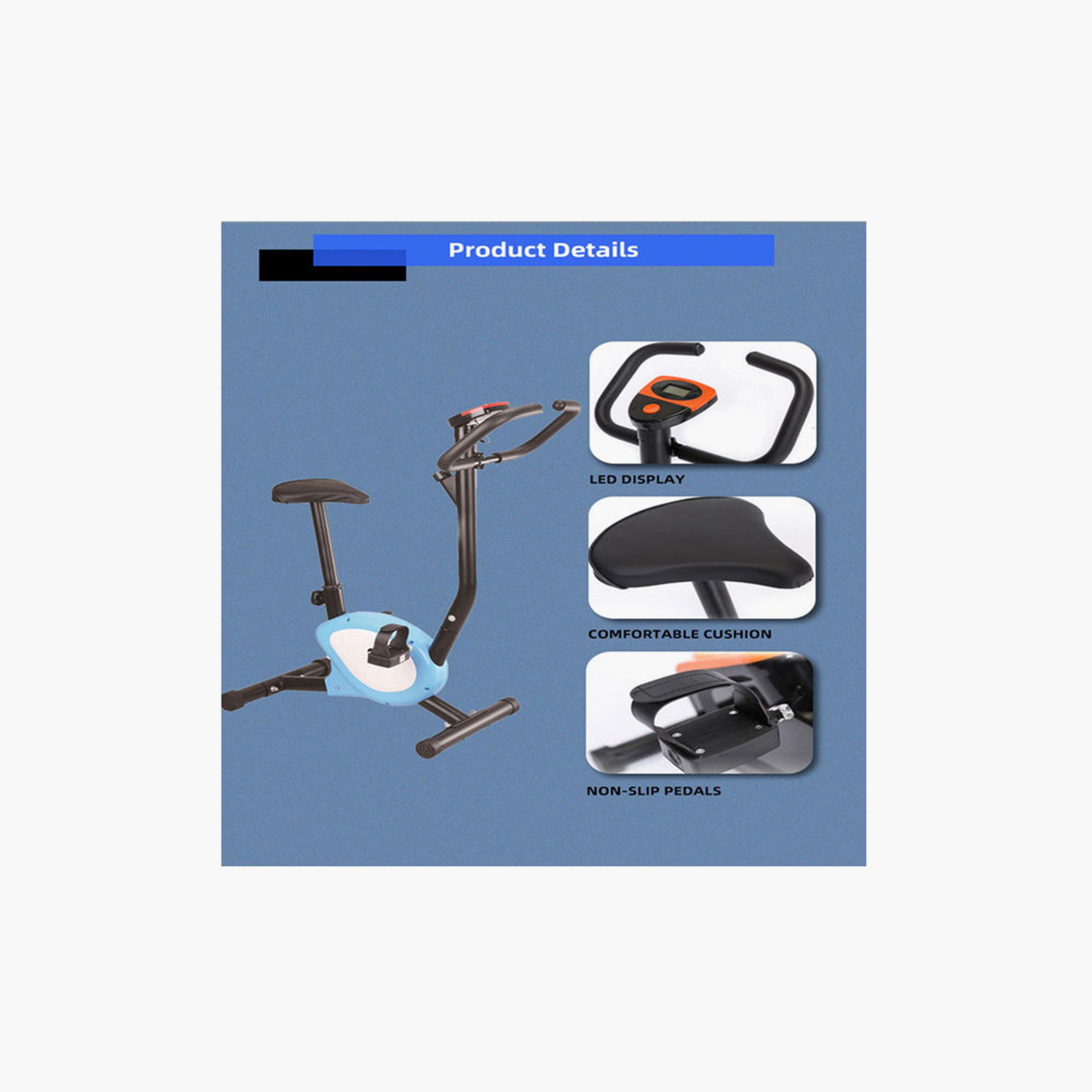 Exercise Bike for Gym, 9 Kg - Black and Blue-sports-gear-gym-image-3