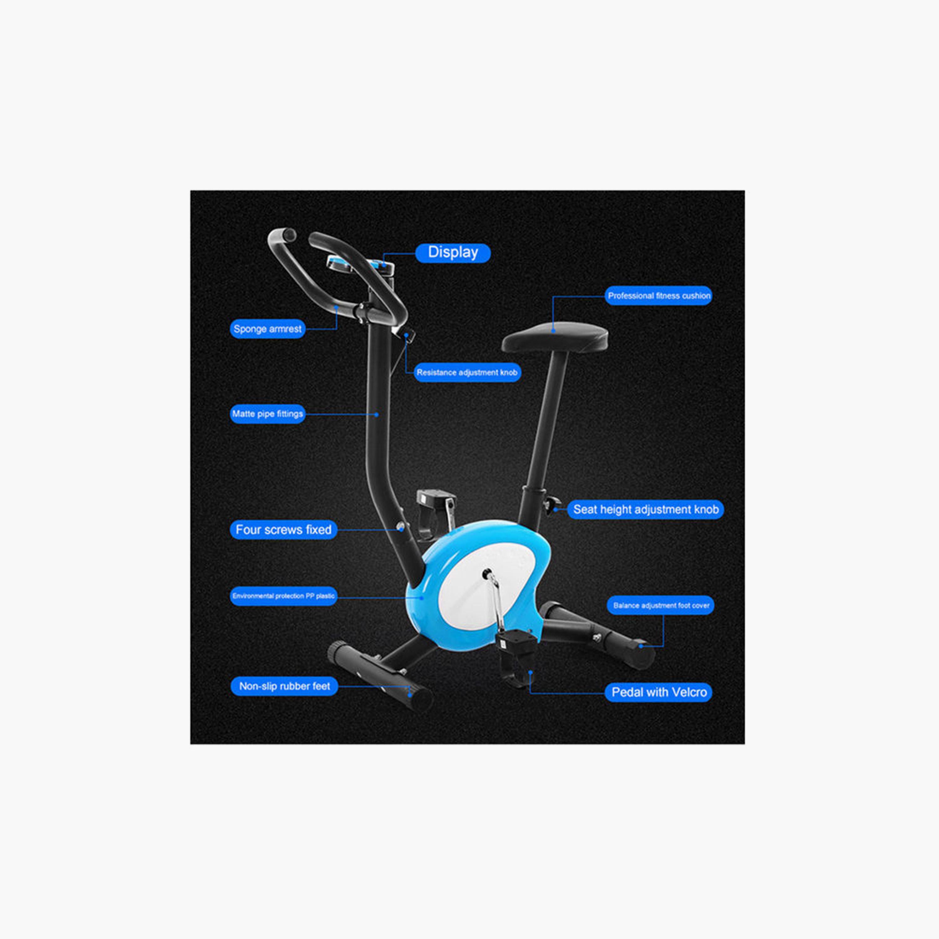 Exercise Bike for Gym, 9 Kg - Black and Blue-sports-gear-gym-image-4