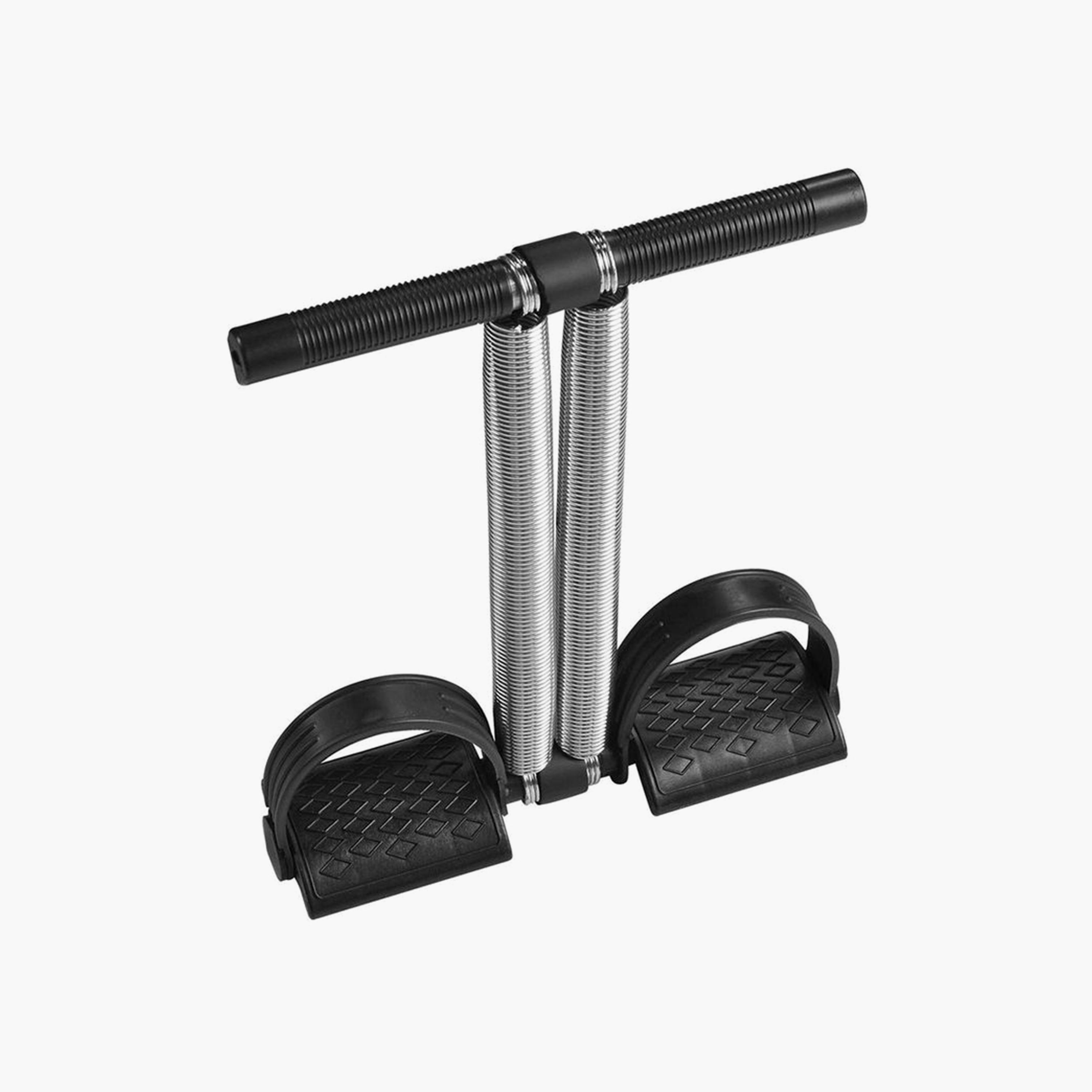 Double Spring Tummy Trimmer - Silver and Black-sports-gear-gym-image-1