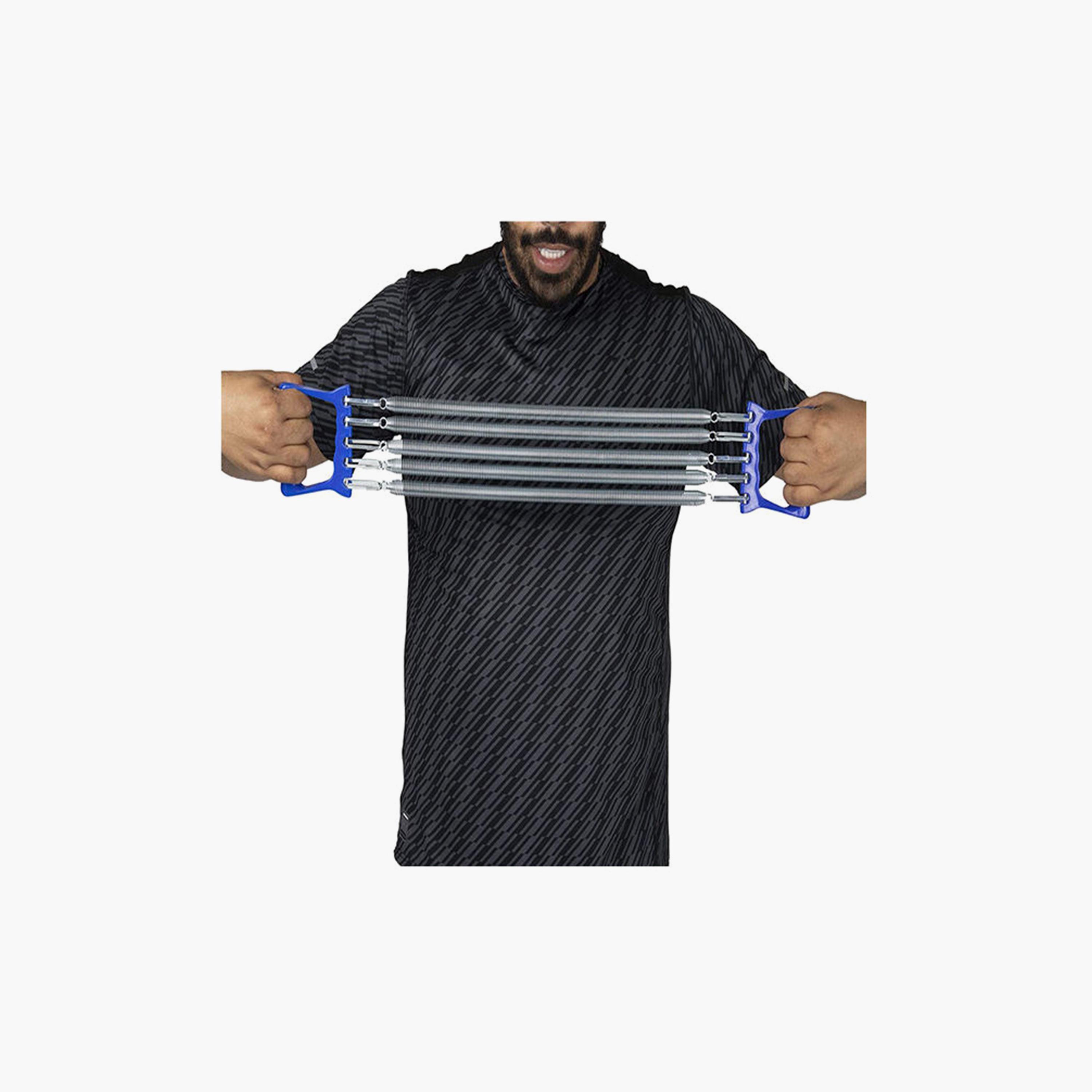 Chest Expander - Silver and Blue-sports-gear-gym-image-4