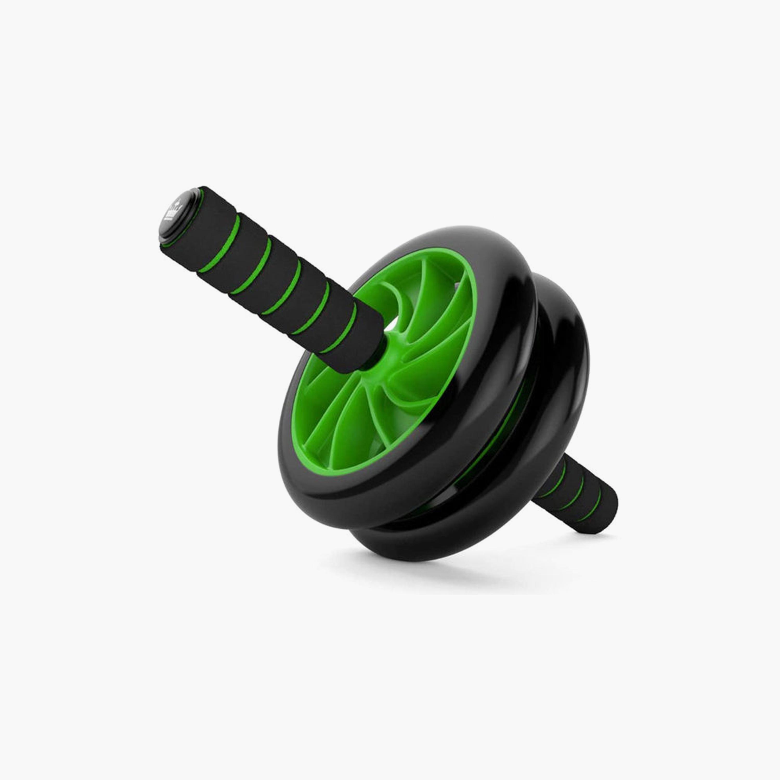 Ab-Roller Wheel, 12.6 x 3.94 x 9.45 cm - Green and Black-sports-gear-gym-image-1