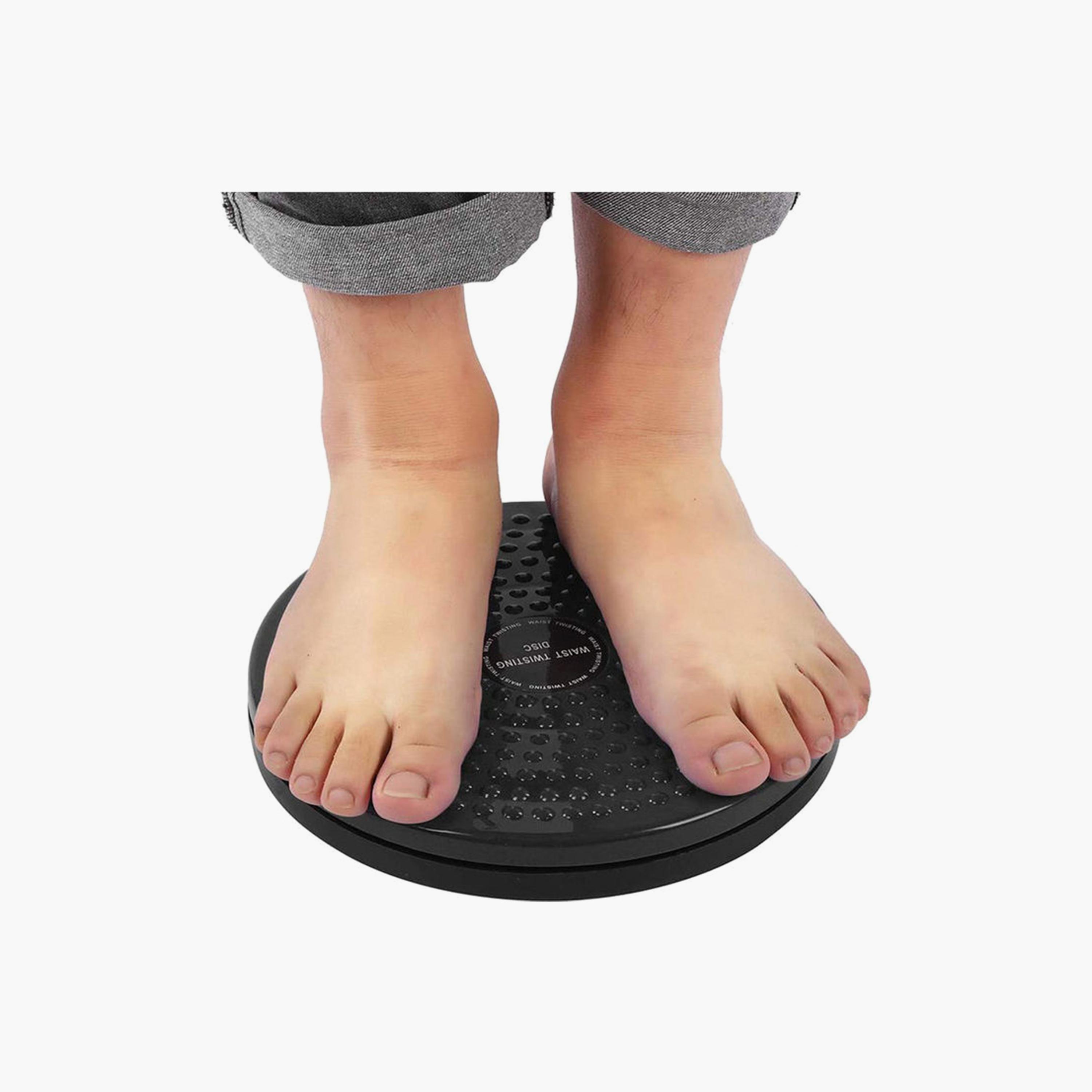 Twisting Waist Disc, 23 x 12 cm - Black-sports-gear-gym-image-4