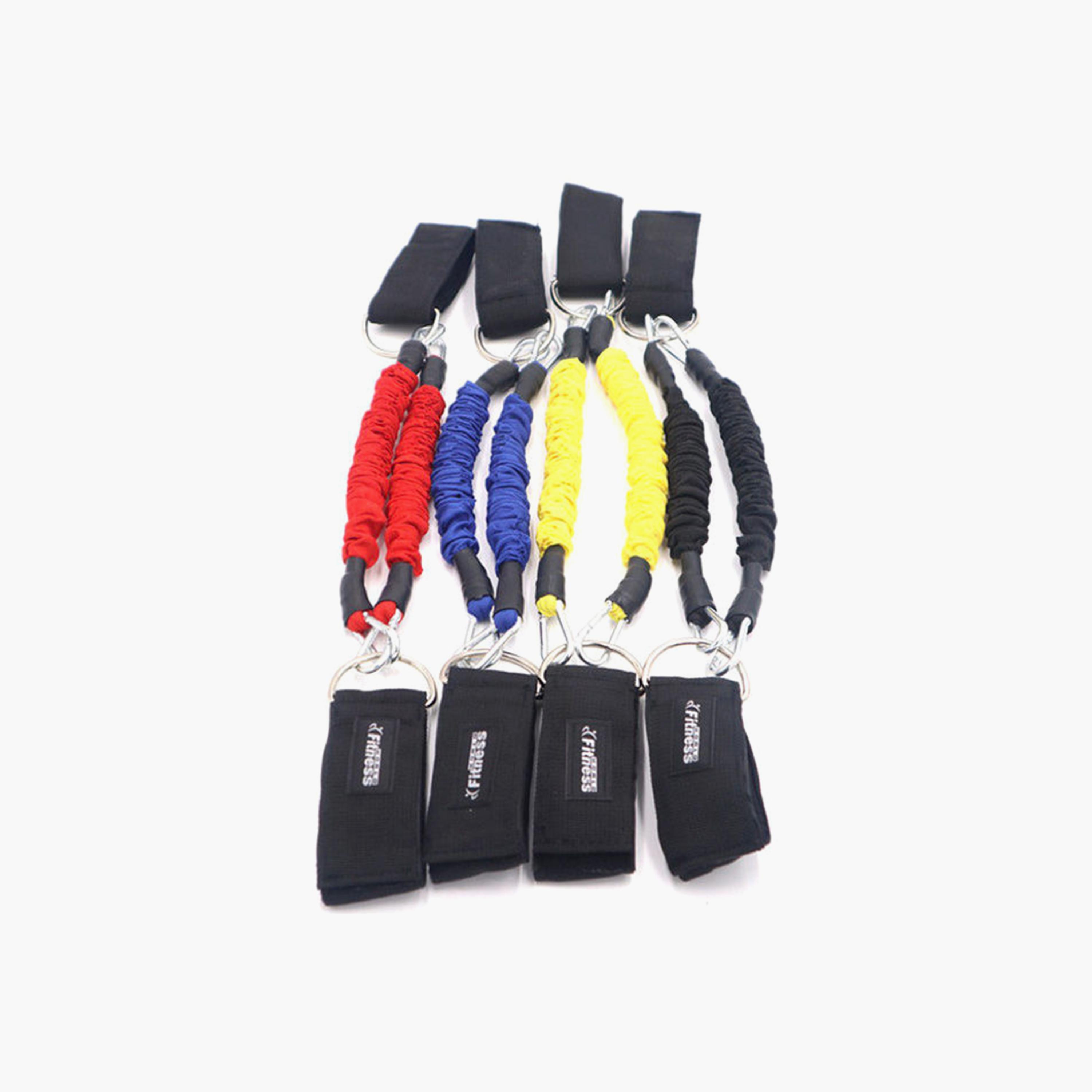 Strength Legs Resistance Bands With Ankle Straps, Set One Size - Multicolour-sports-gear-gym-image-1