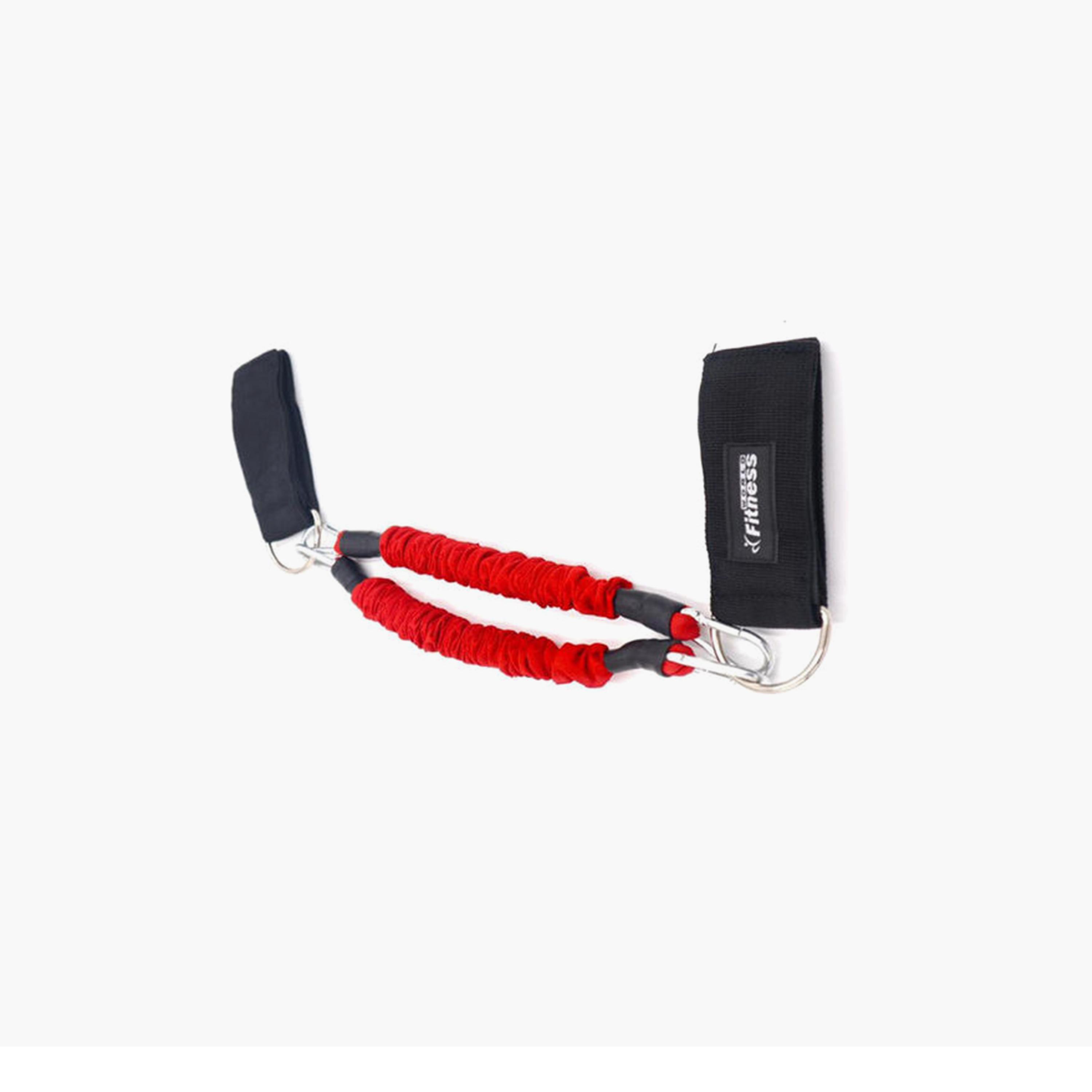 Strength Legs Resistance Bands With Ankle Straps, One Size - Red and Black-sports-gear-supports-image-1
