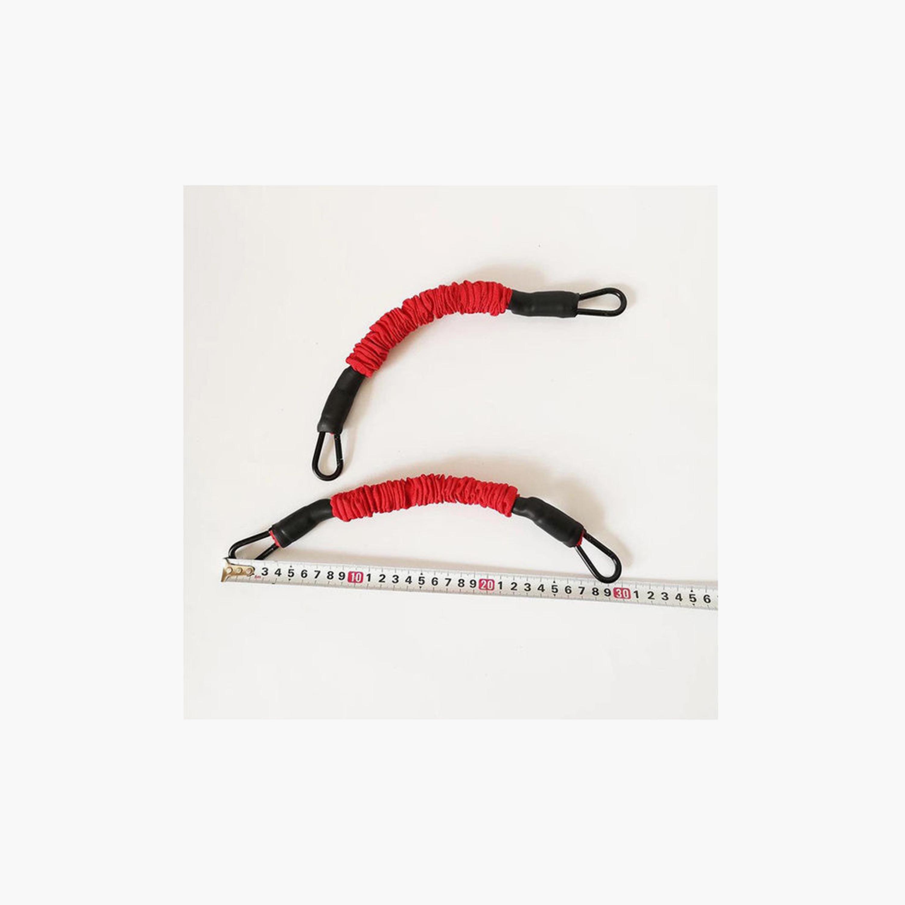 Strength Legs Resistance Bands With Ankle Straps, One Size - Red and Black-sports-gear-supports-image-4