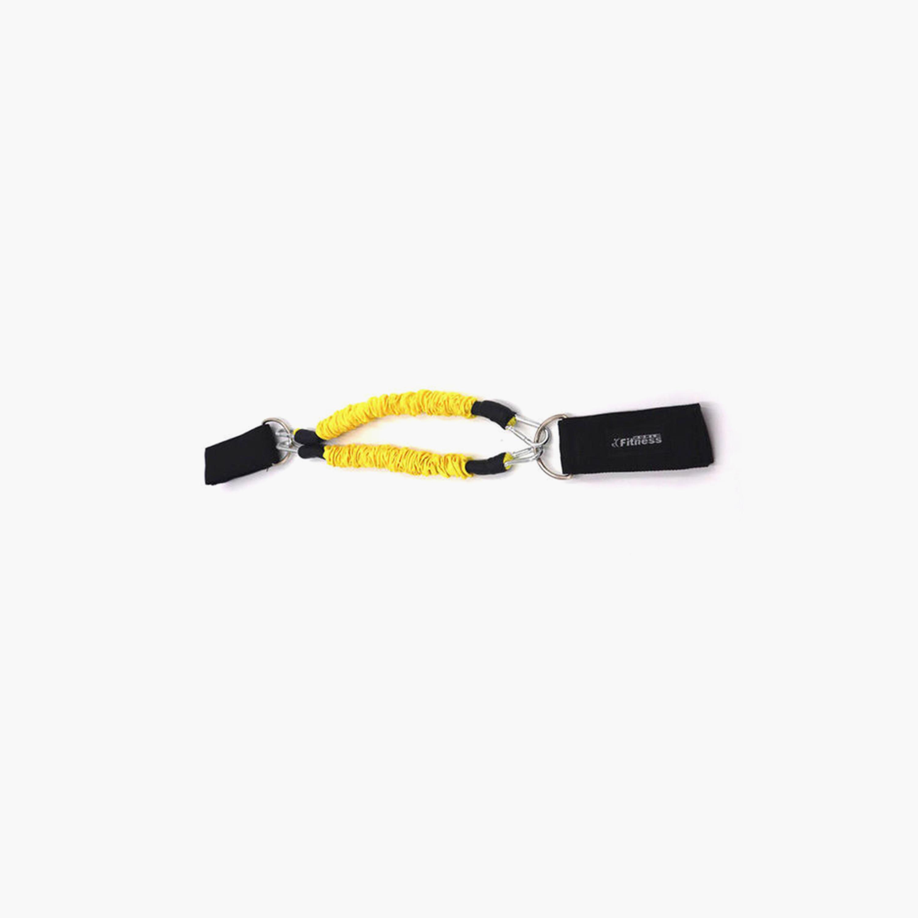 Strength Legs Resistance Bands With Ankle Straps Set, One Size - Yellow and Black-sports-gear-gym-image-2