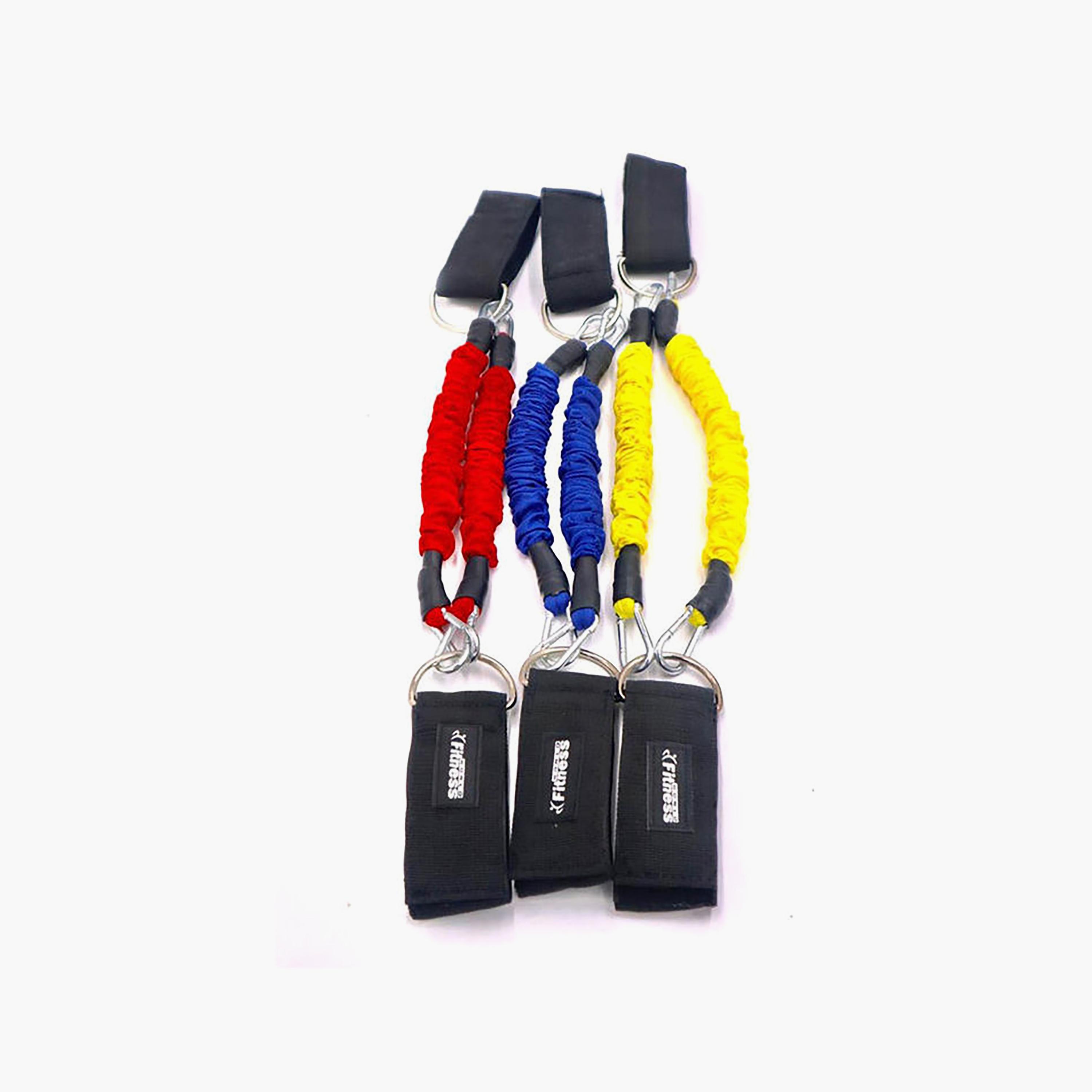 Strength Legs Resistance Bands With Ankle Straps, Set One Size - Multicolour-sports-gear-gym-image-1
