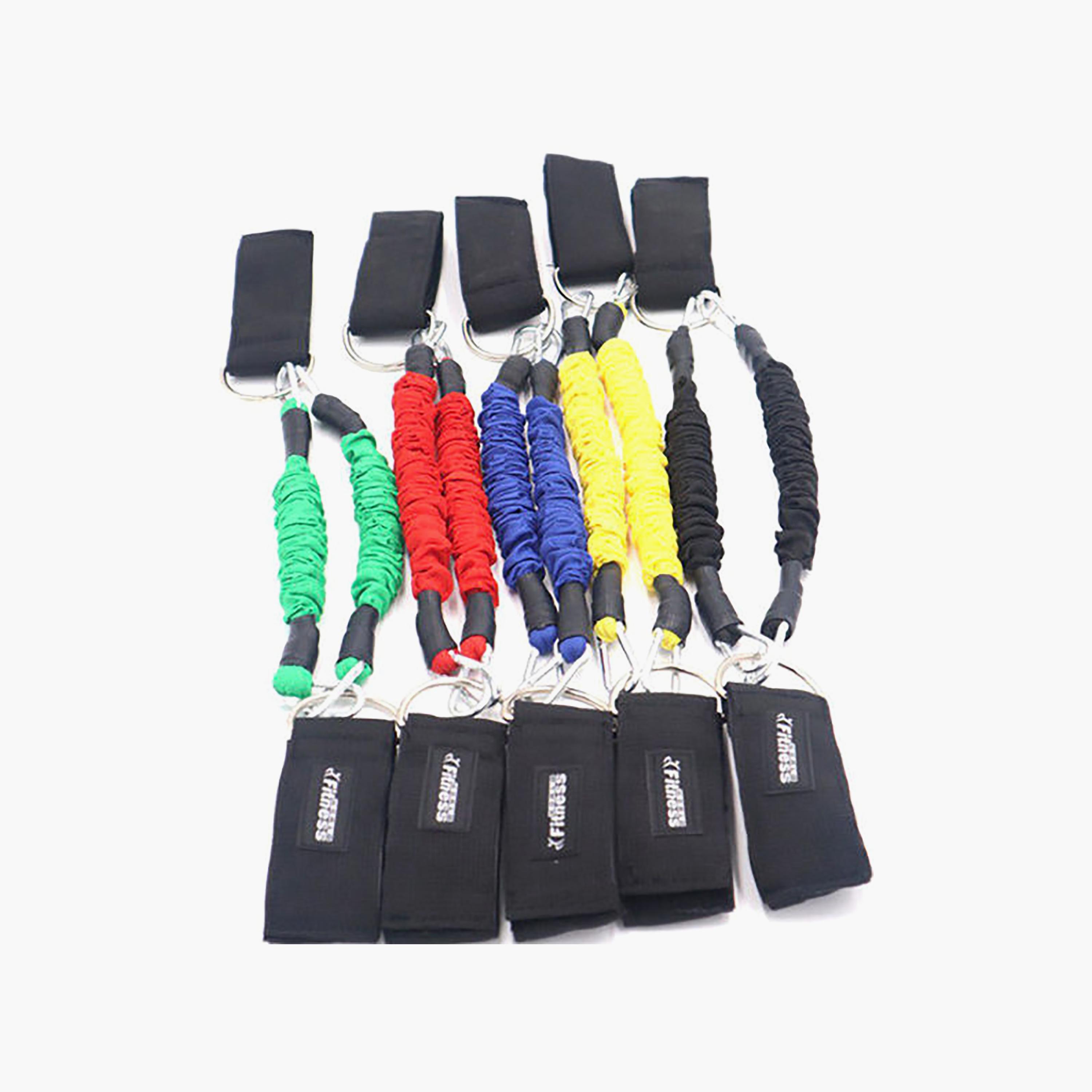 Strength Legs Resistance Bands With Ankle Straps Set, One Size - Multicolour-sports-gear-gym-image-1