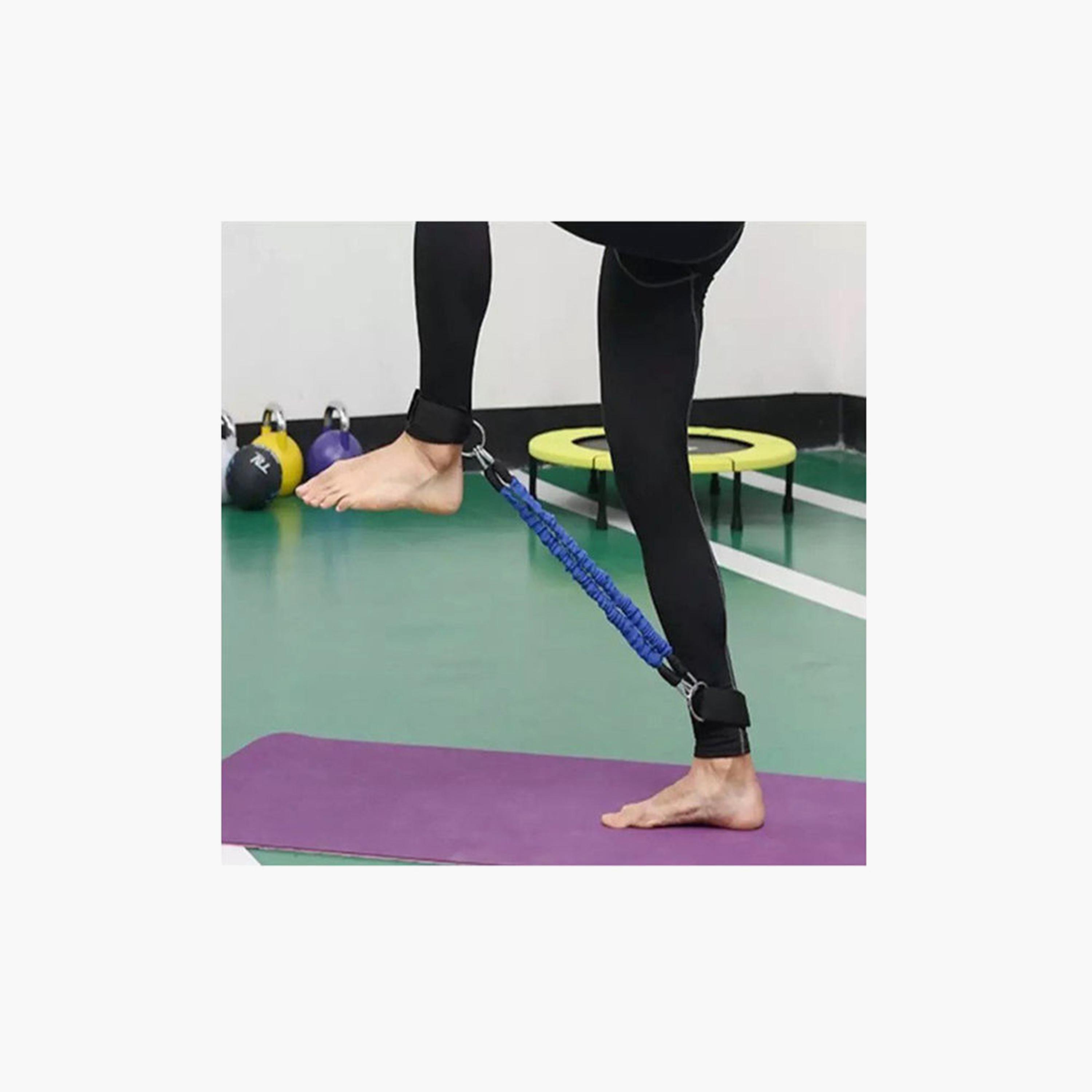 Strength Legs Resistance Bands With Ankle Straps Set, One Size - Multicolour-sports-gear-gym-image-3