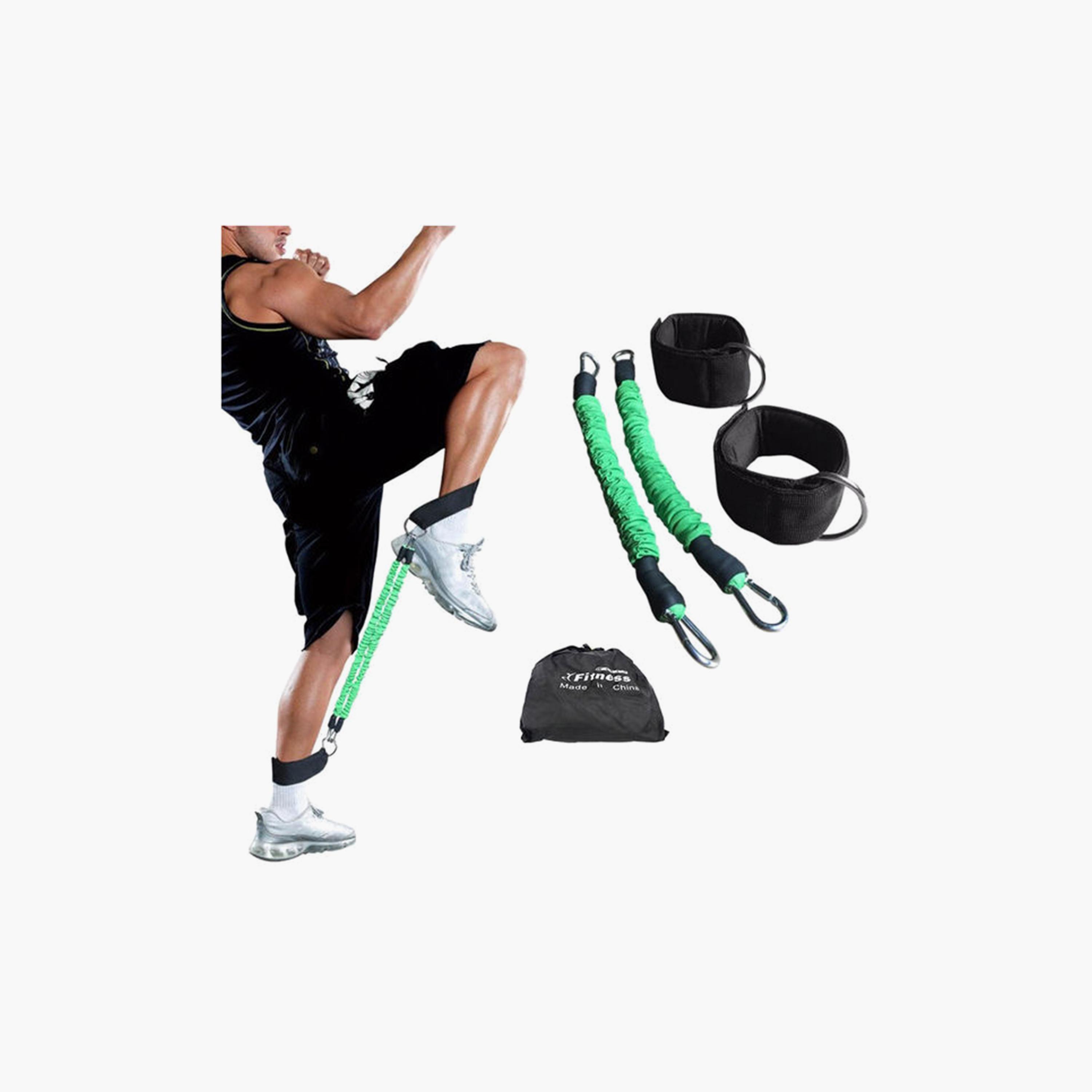 Strength Legs Resistance Bands With Ankle Straps Set, One Size - Multicolour-sports-gear-gym-image-4