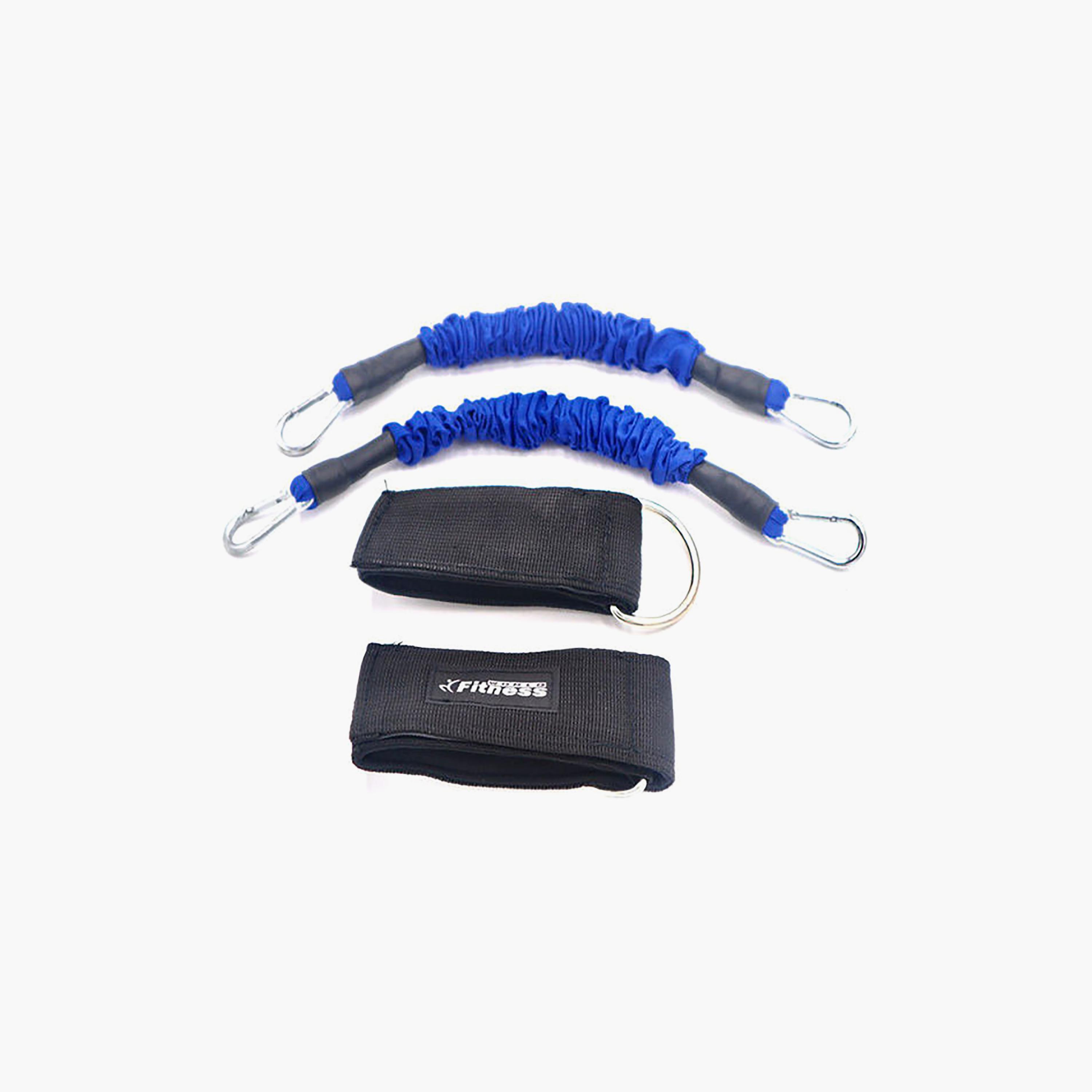 Strength Legs Resistance Bands With Ankle Straps, Set One Size - Multicolour-sports-gear-gym-image-3