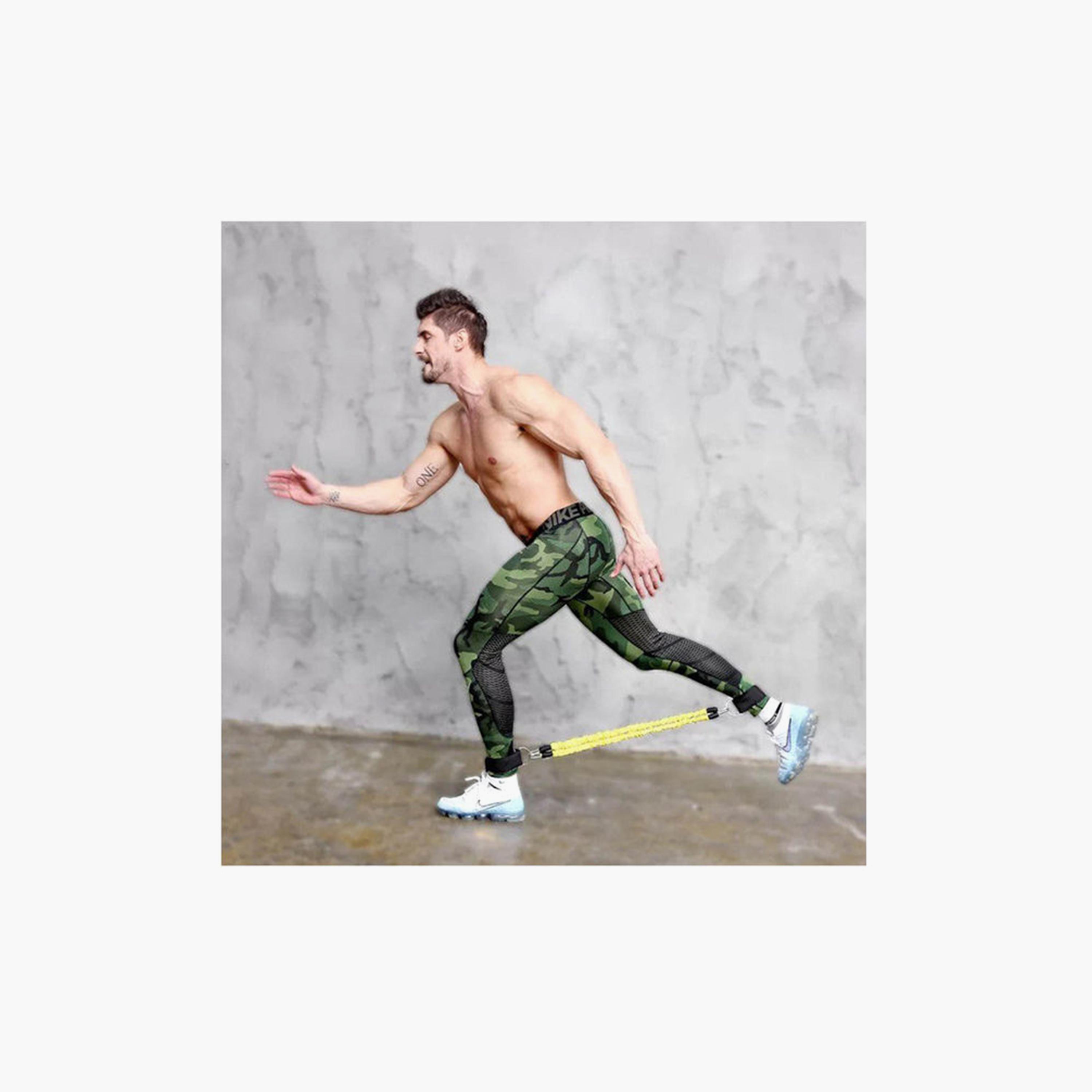 Strength Legs Resistance Bands With Ankle Straps, Set One Size - Multicolour-sports-gear-gym-image-4