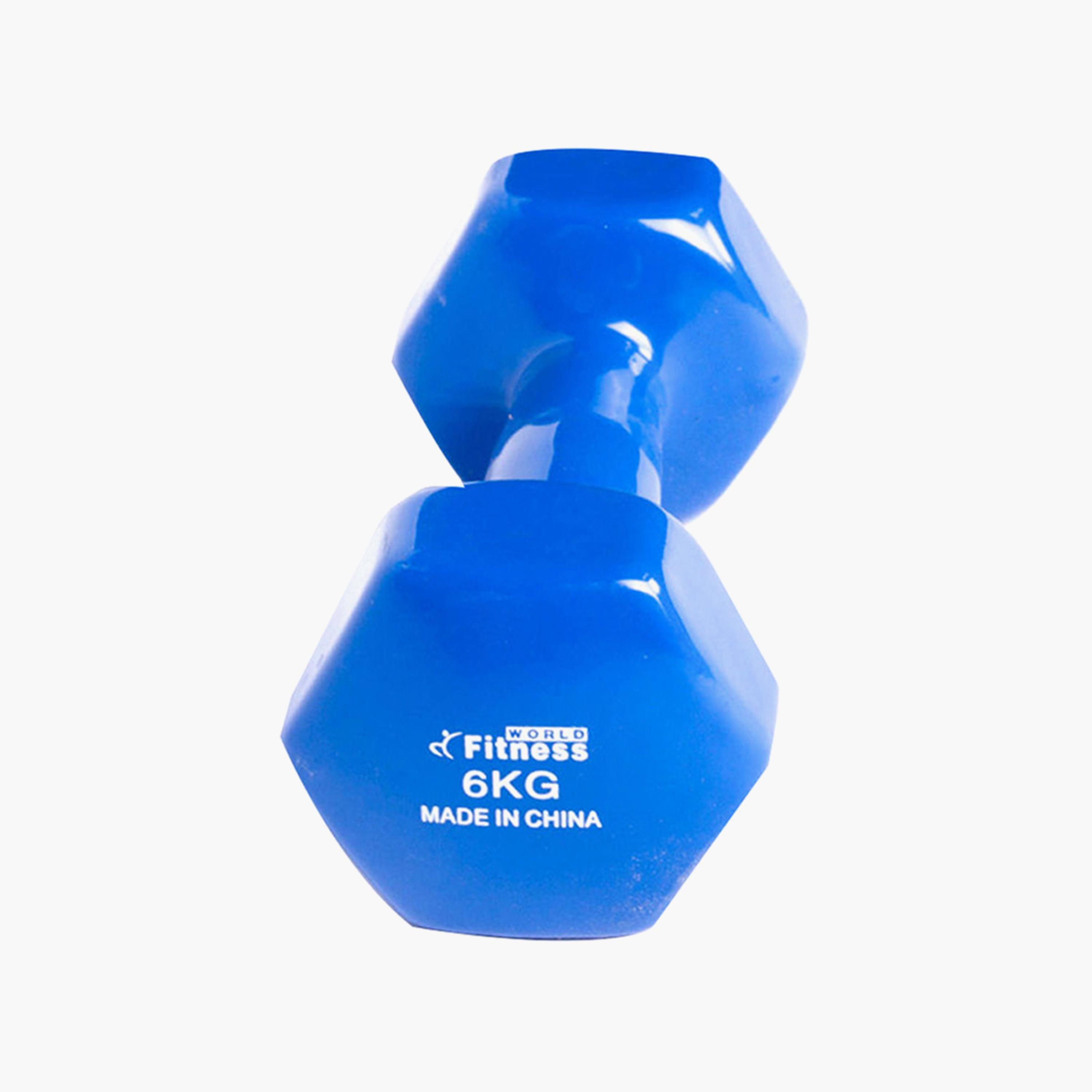 Muscle Sculpting Dumbbell, 6 Kg - Blue-sports-gear-gym-image-1