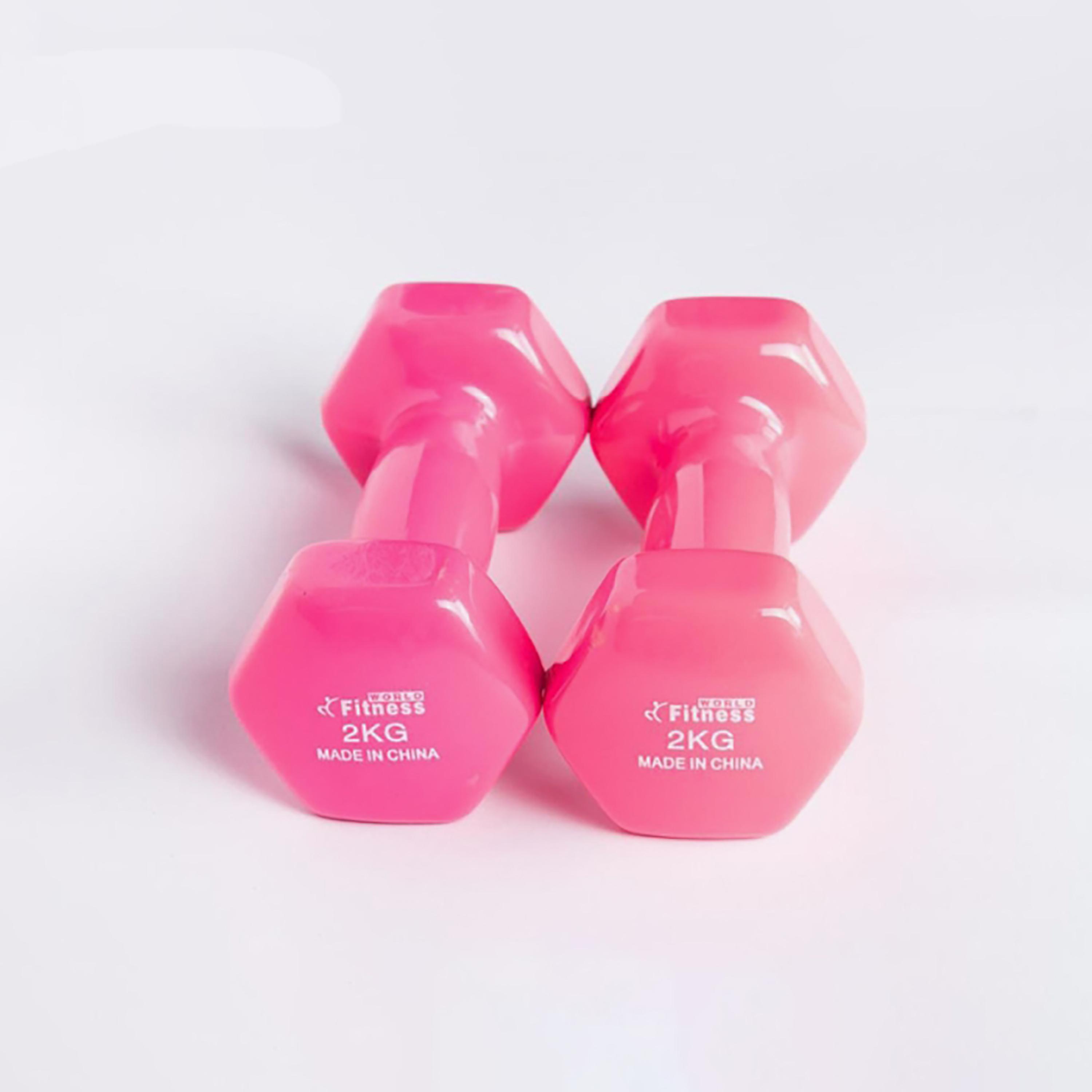Sculpt Muscles Dumbbells Set, 2 Kg, 2-Piece - Pink-sports-gear-gym-image-3
