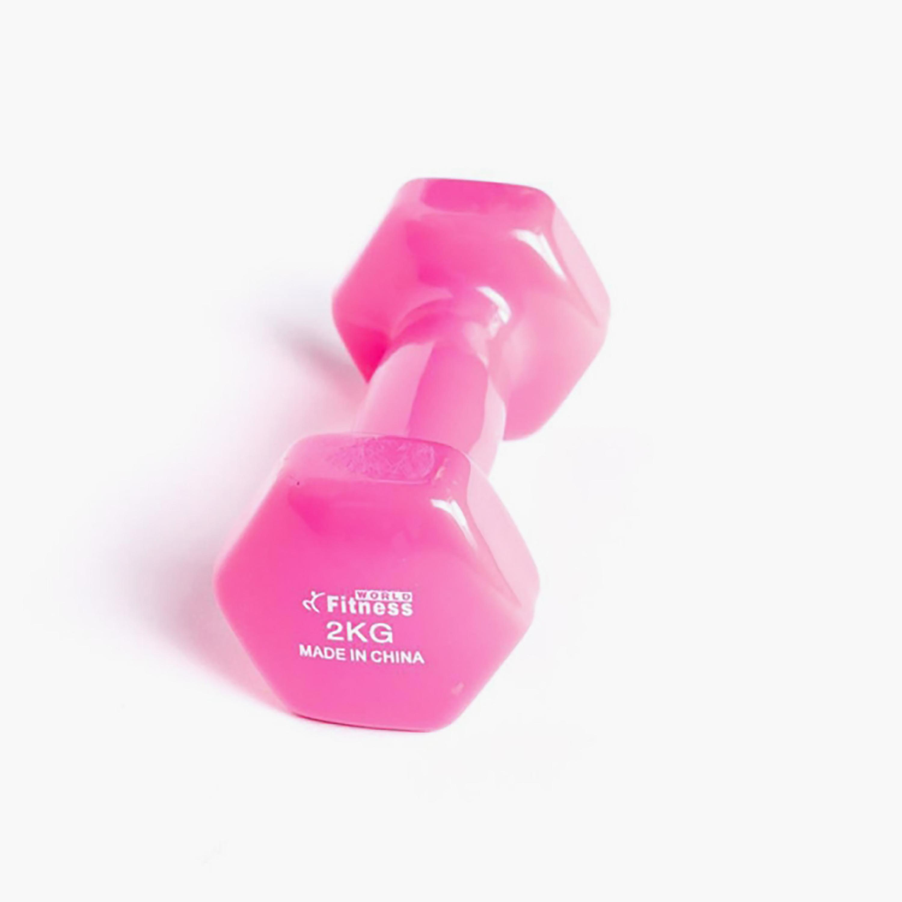 Muscle Sculpting Dumbbell, 2 Kg - Pink-sports-gear-gym-image-1