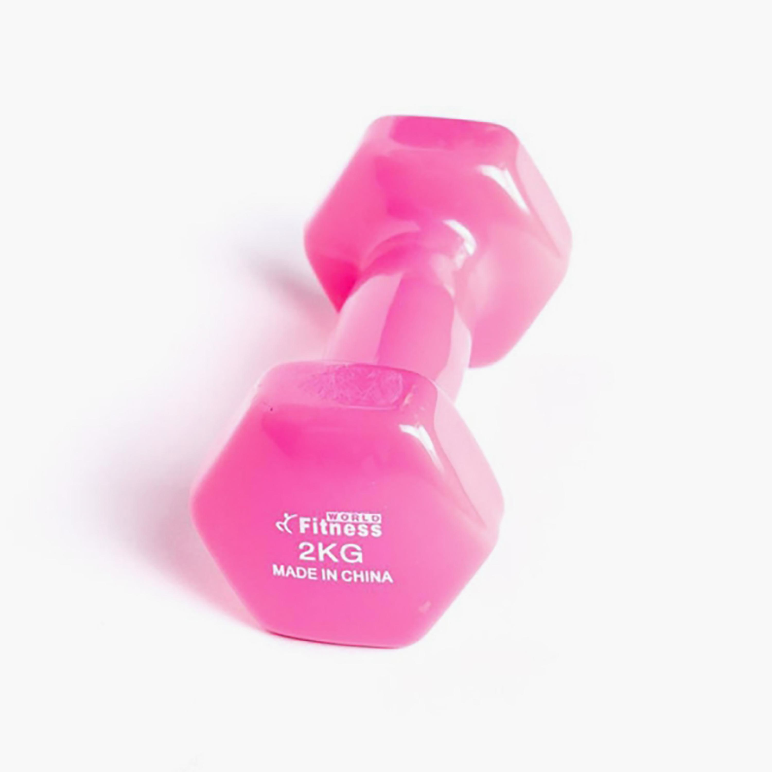 Muscle Sculpting Dumbbell, 2 Kg - Pink-sports-gear-gym-image-2