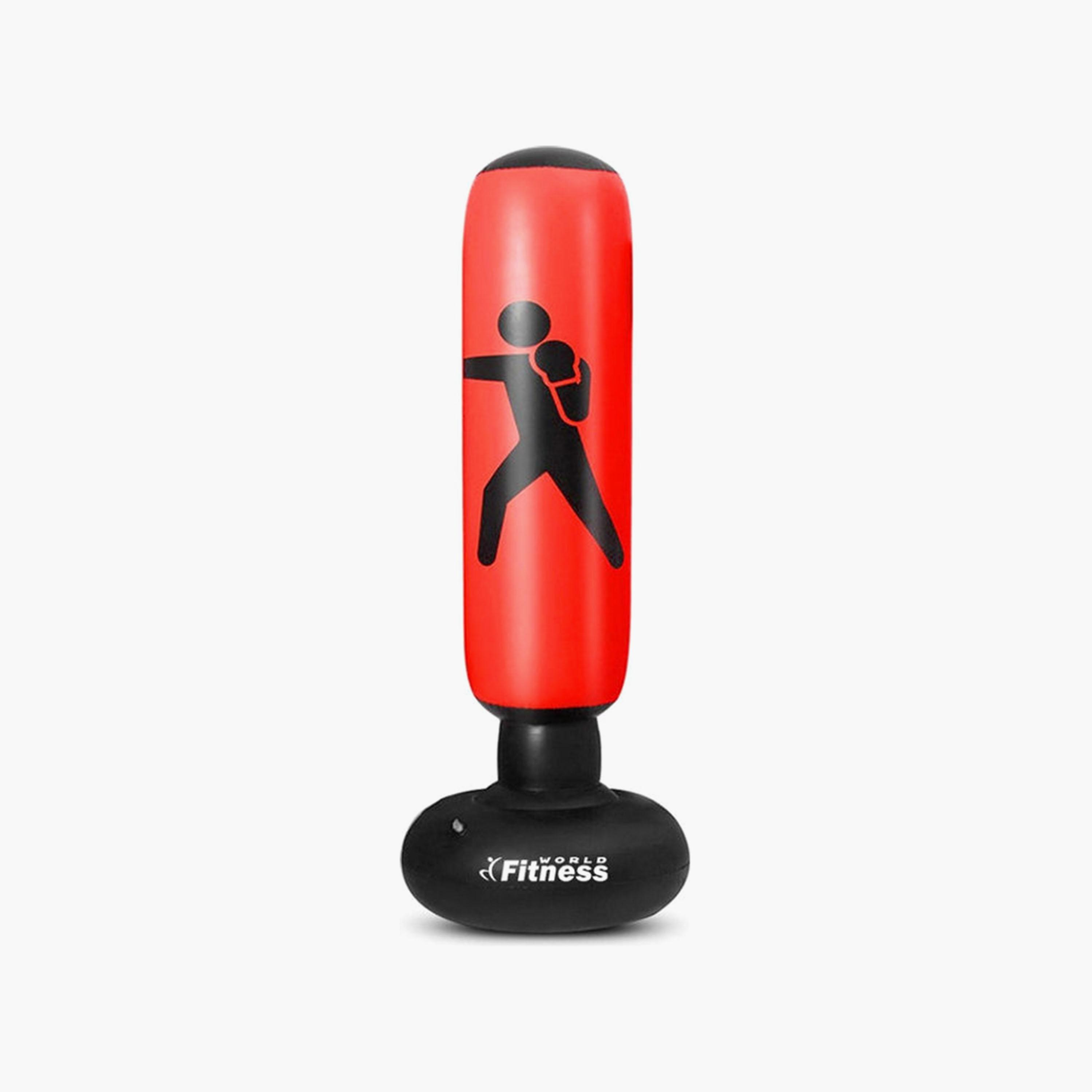 Inflatable Punching Bag 6 Feet - Red and Black-sports-gear-gym-image-1