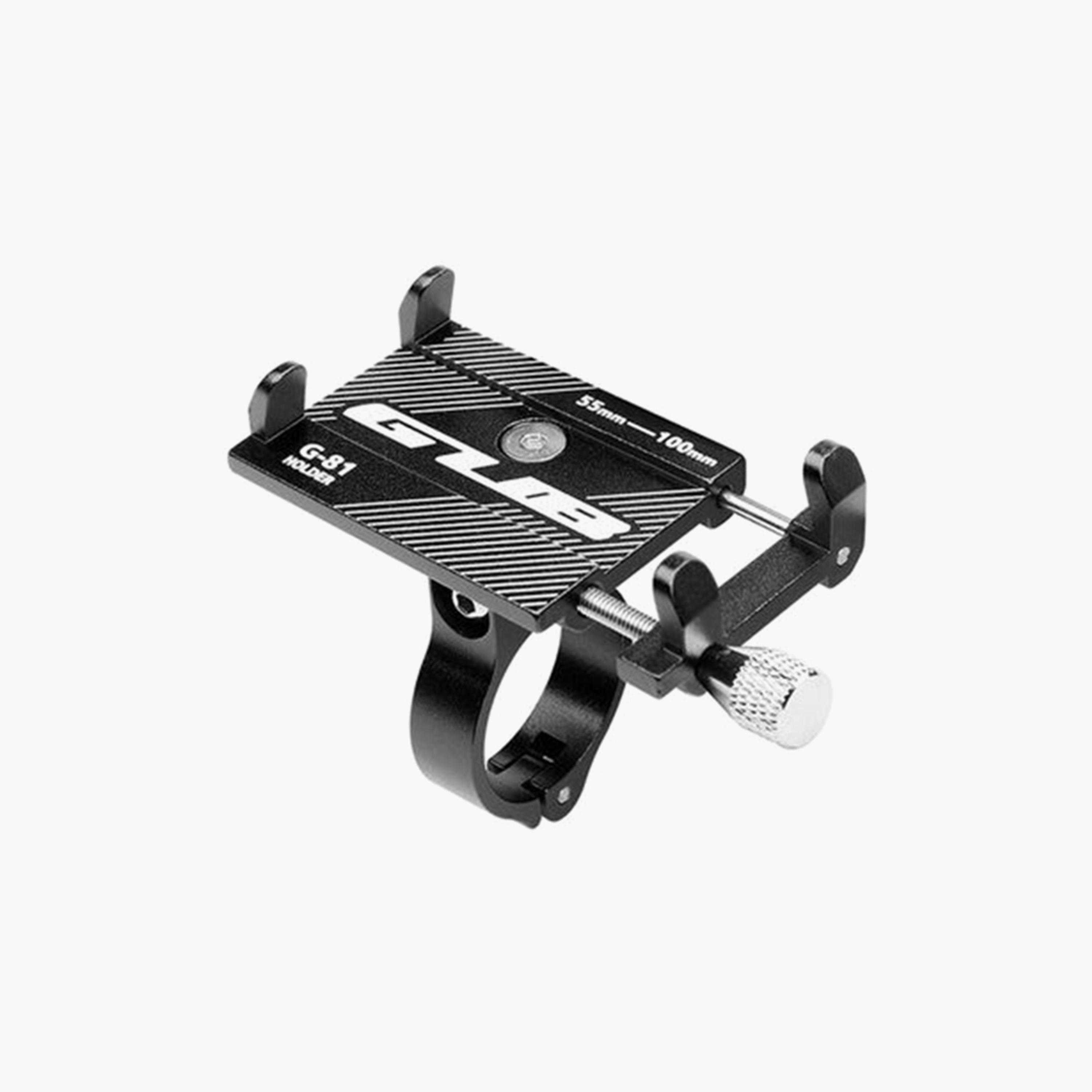 Anti Slip Bicycle Bracket Handlebar Phone Holder, 9.5 x 4 x 9.3 cm - Black-sports-gear-gym-image-1