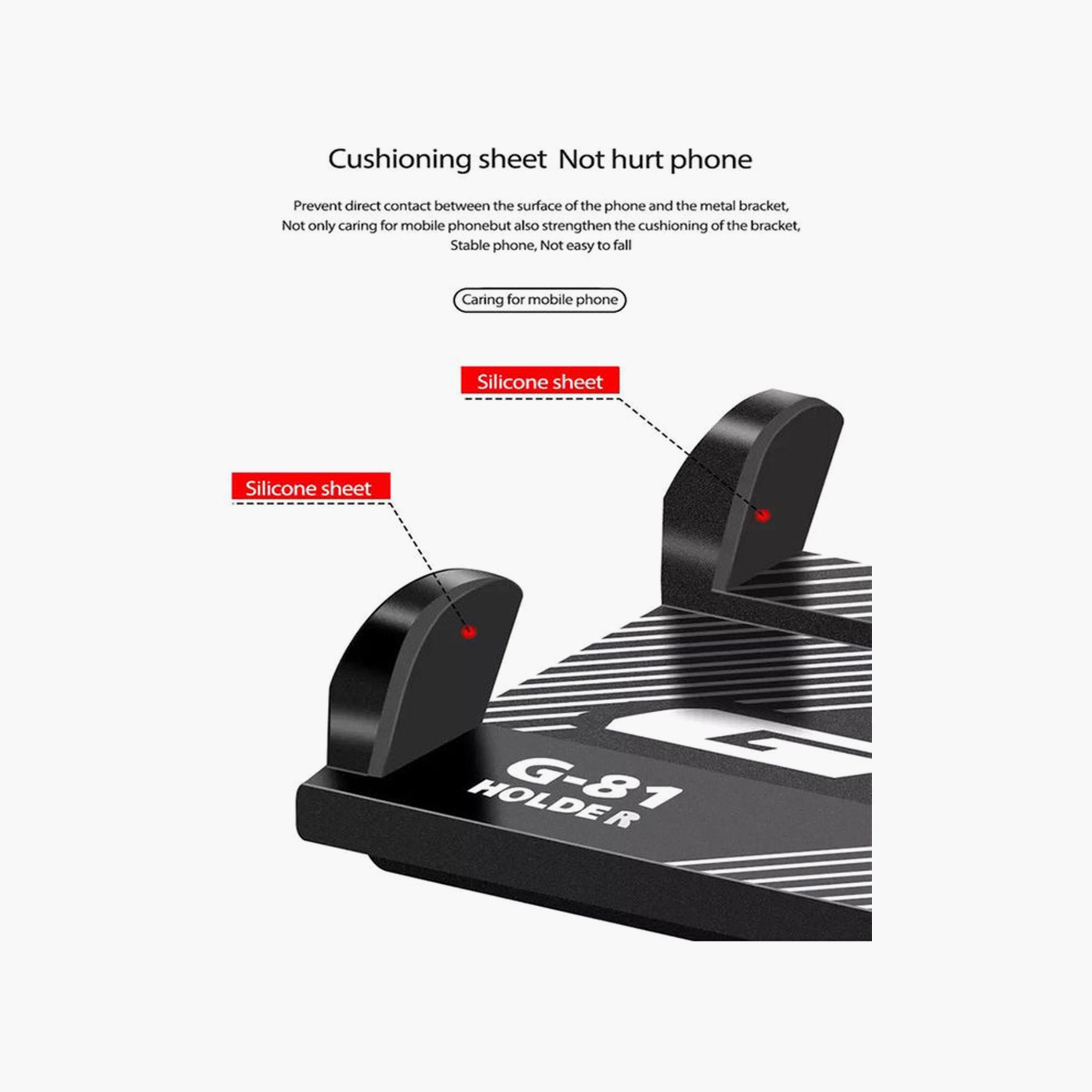 Anti Slip Bicycle Bracket Handlebar Phone Holder, 9.5 x 4 x 9.3 cm - Black-sports-gear-gym-image-3
