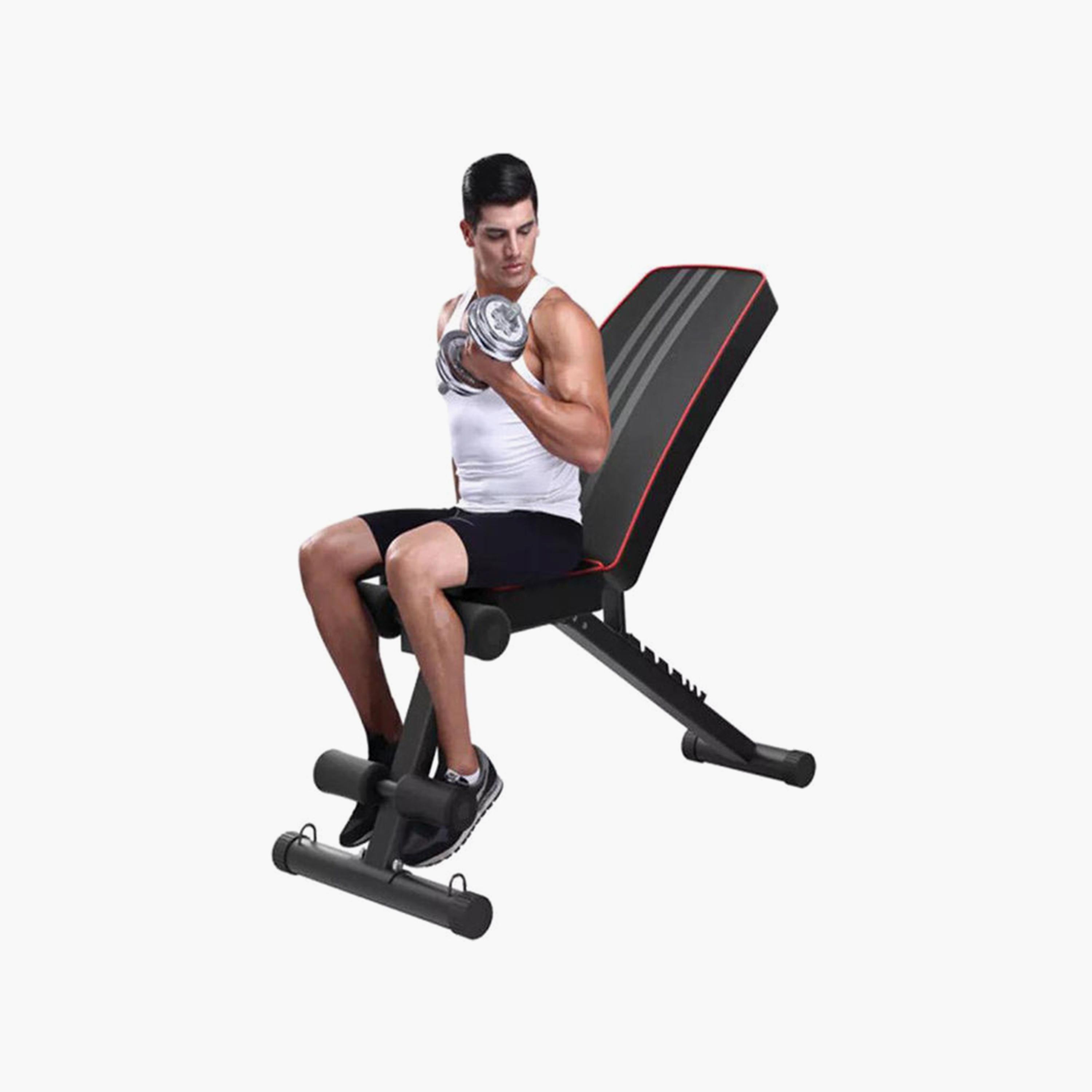 Training Bench, 83 cm - Black and Orange-sports-gear-gym-image-2