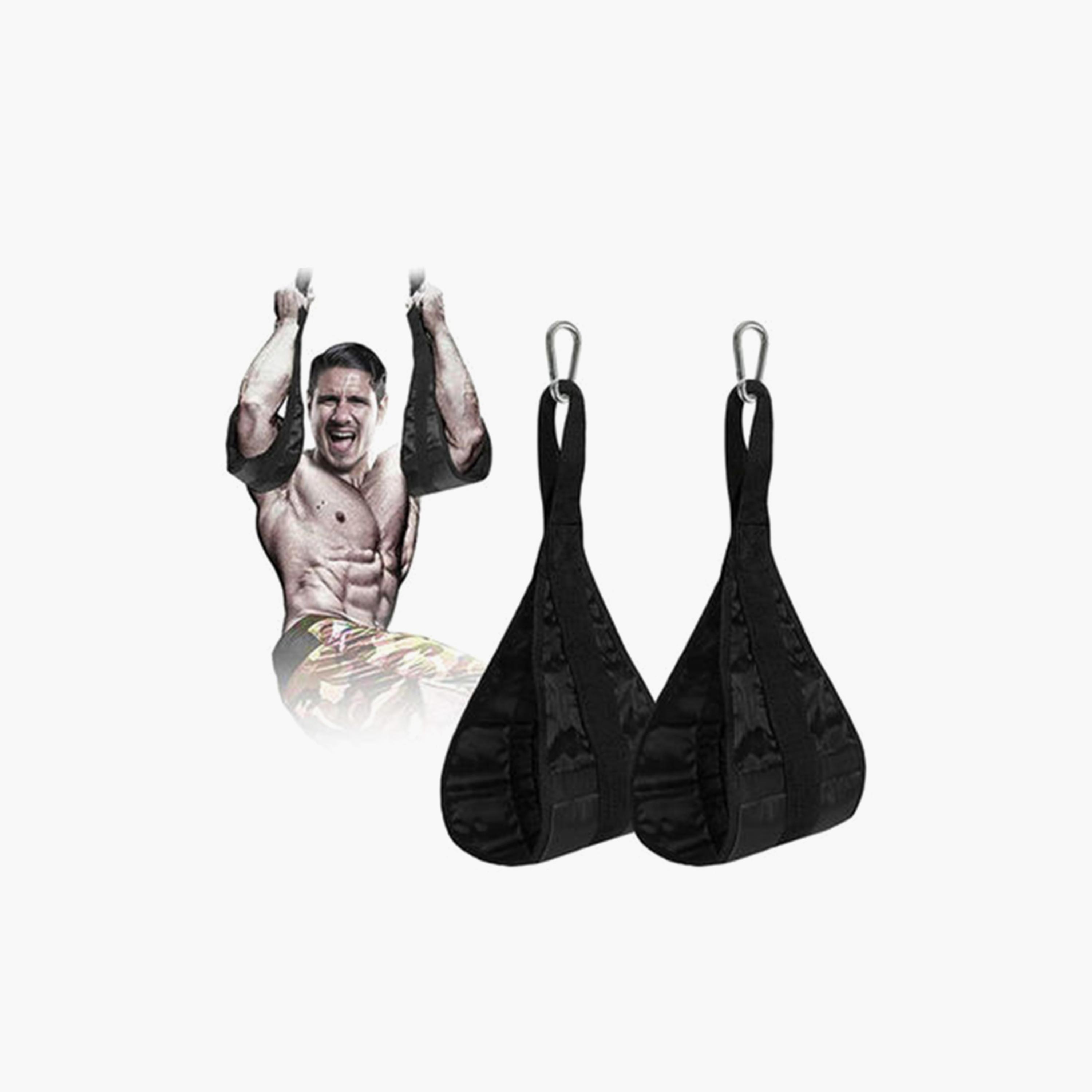 Ab Straps For Pull Up Bar, 5 x 5 x 5 cm - Black-sports-gear-gym-image-2