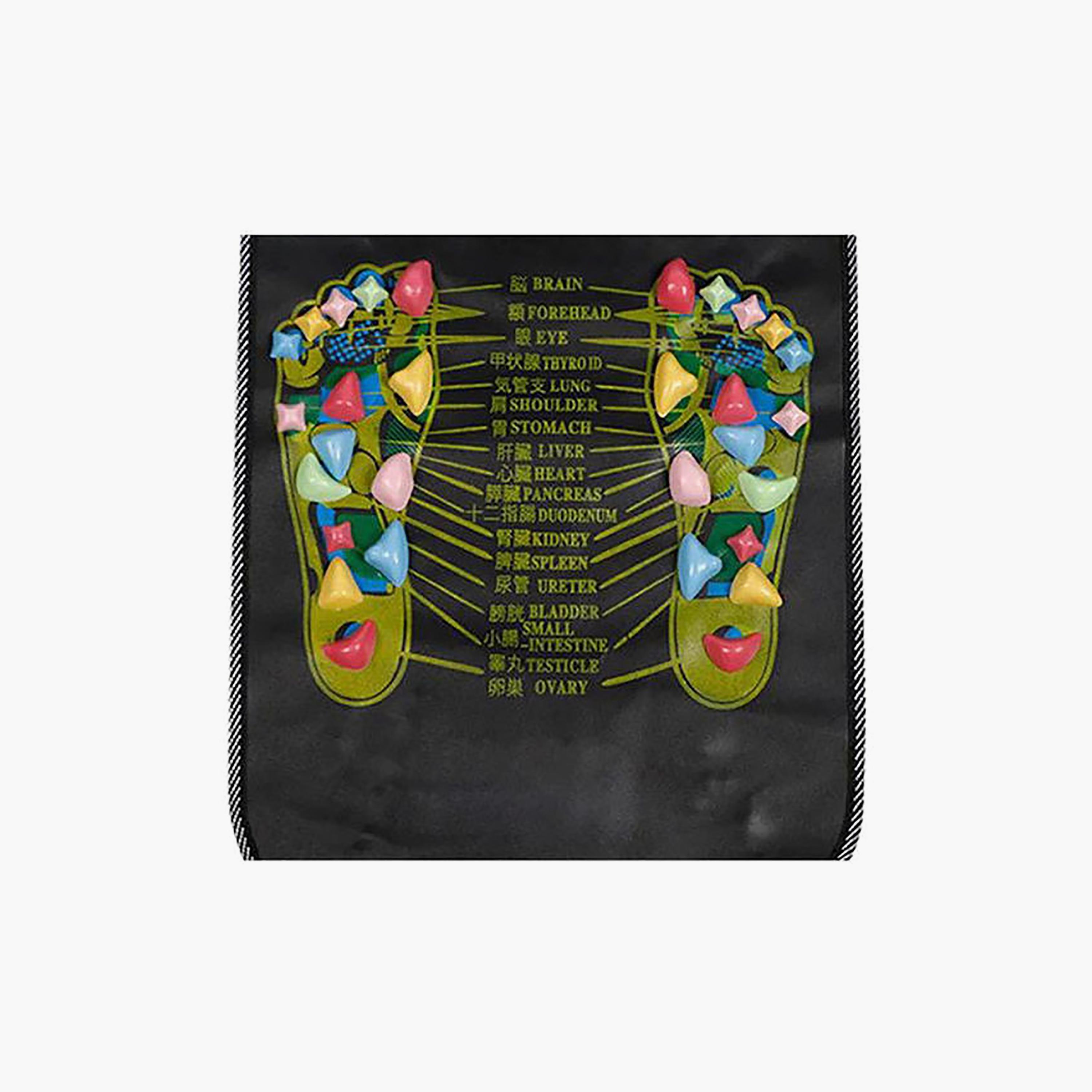 Reflexology Stone Acupressure And Foot Massage Mat, 35 cm - Multicolour-sports-gear-gym-image-3