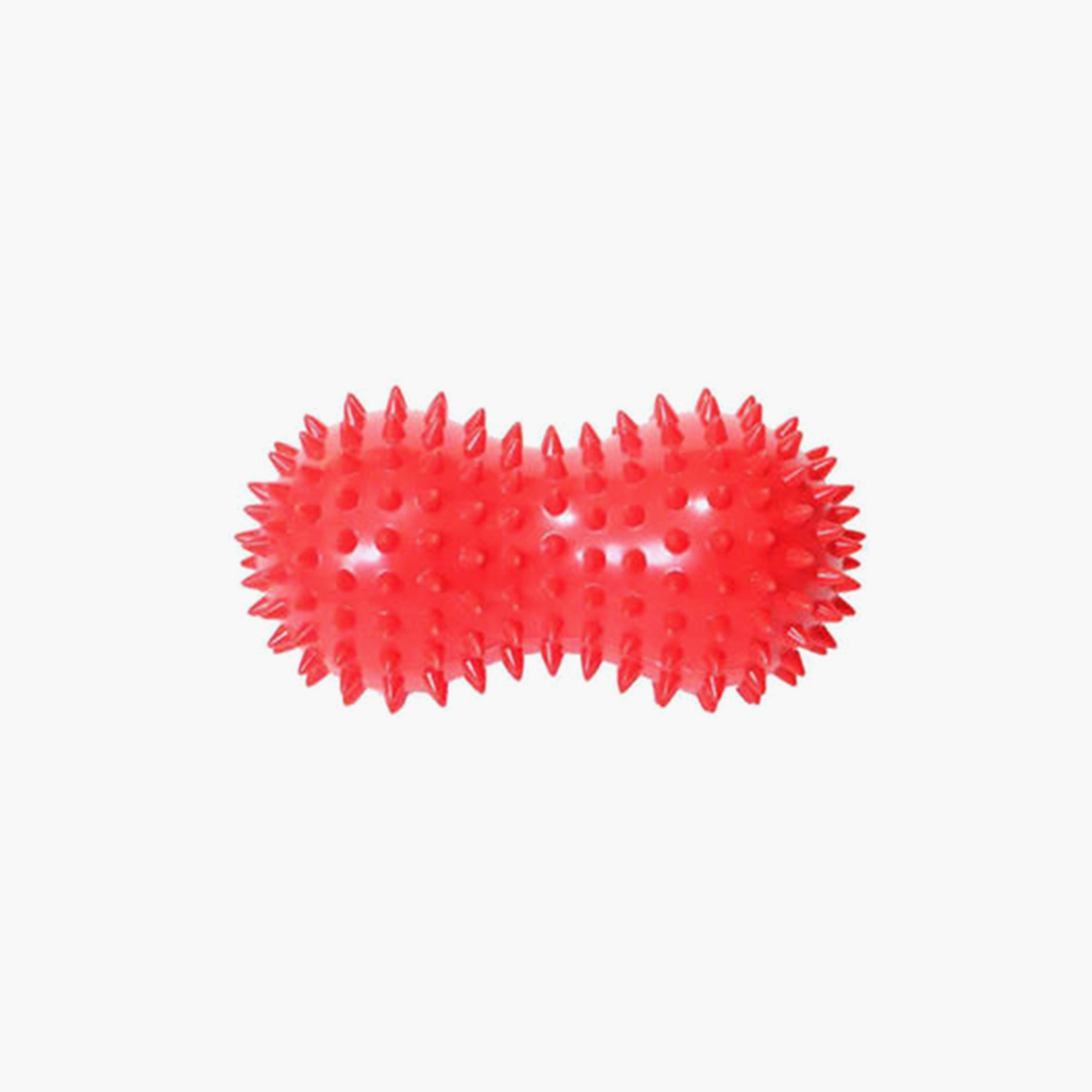 Peanut Shaped Massage Ball, 15 x 7 x 7 cm - Red-sports-gear-gym-image-1