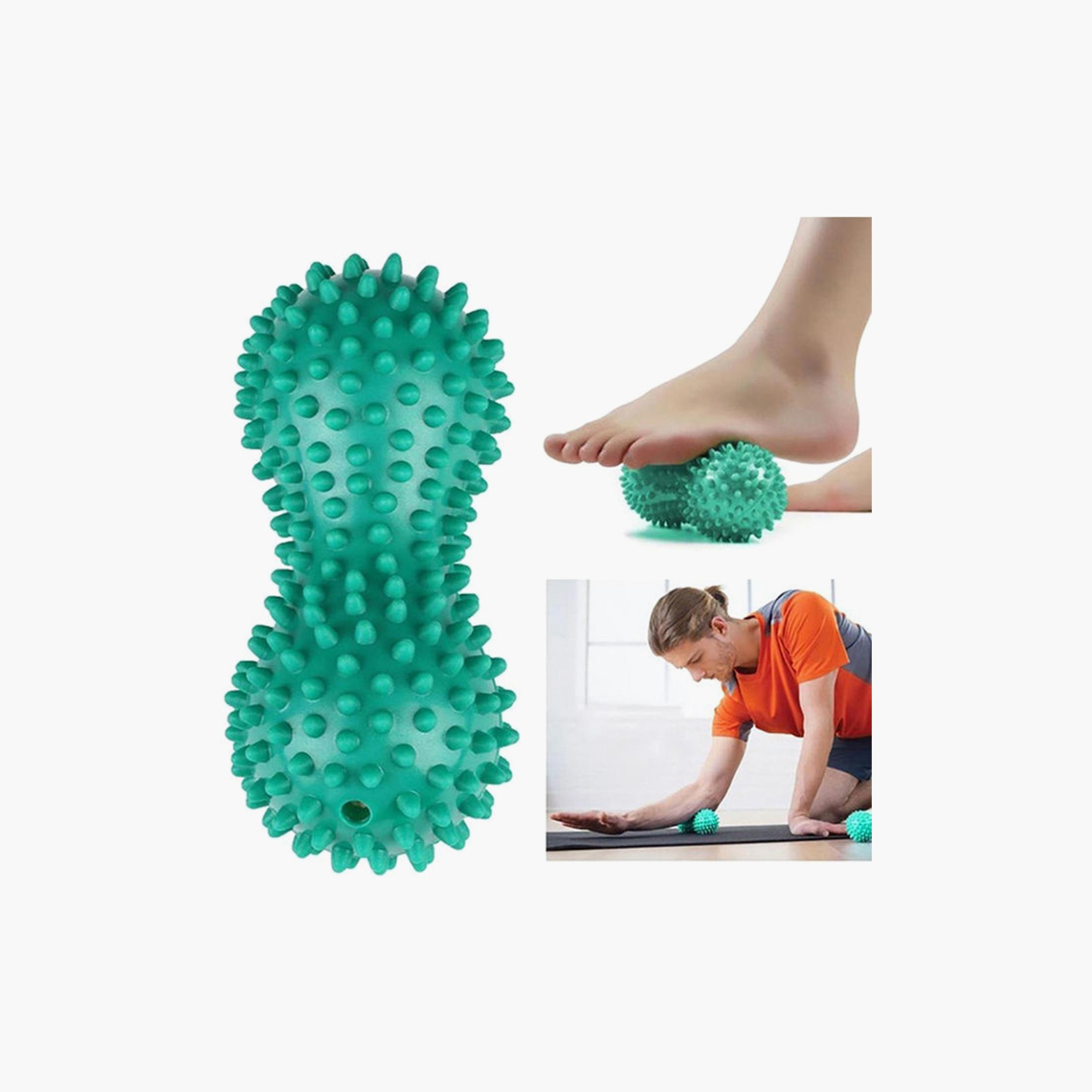 Peanut Shaped Massage Ball, 15 x 7 x 7 cm - Green-sports-gear-gym-image-3