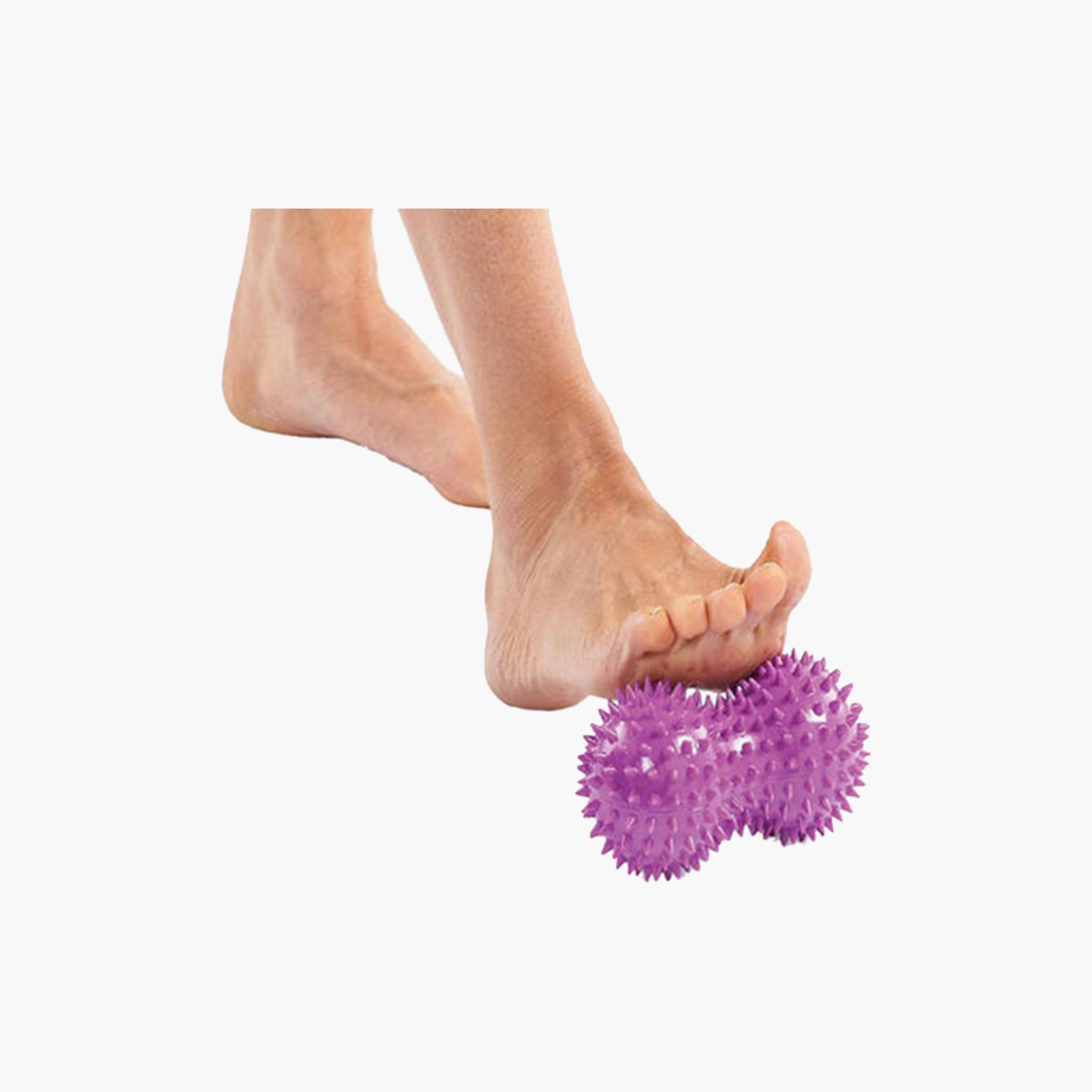 Peanut Shaped Massage Ball, 15 x 7 x 7 cm - Purple-sports-gear-gym-image-3