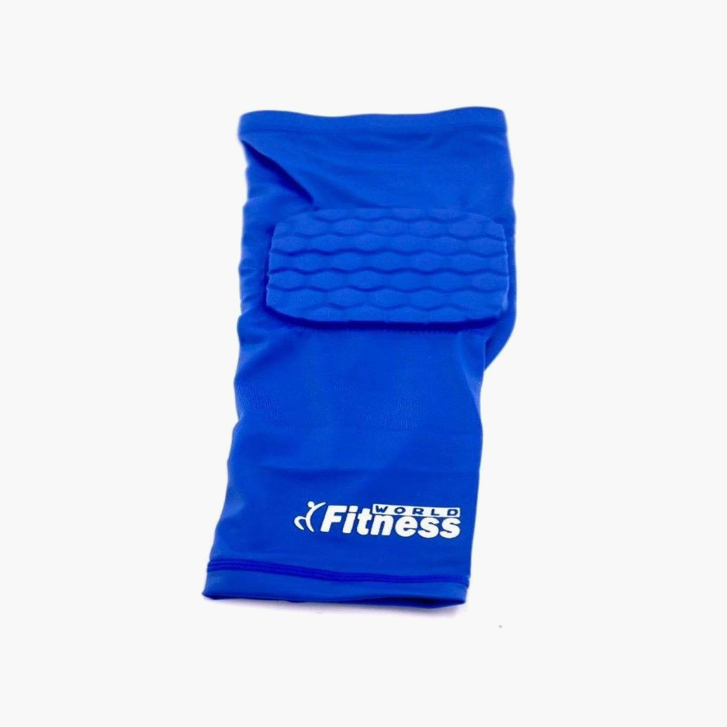 Honeycomb Compression Arm Guard, 39 cm - Blue-sports-gear-gym-image-3